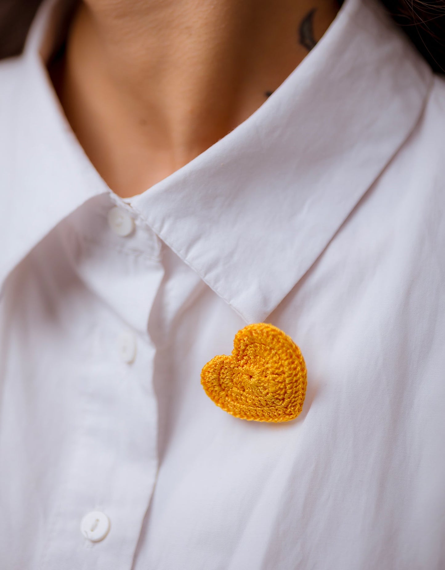 Handcrafted Little Hearts Brooches (Set of 4)