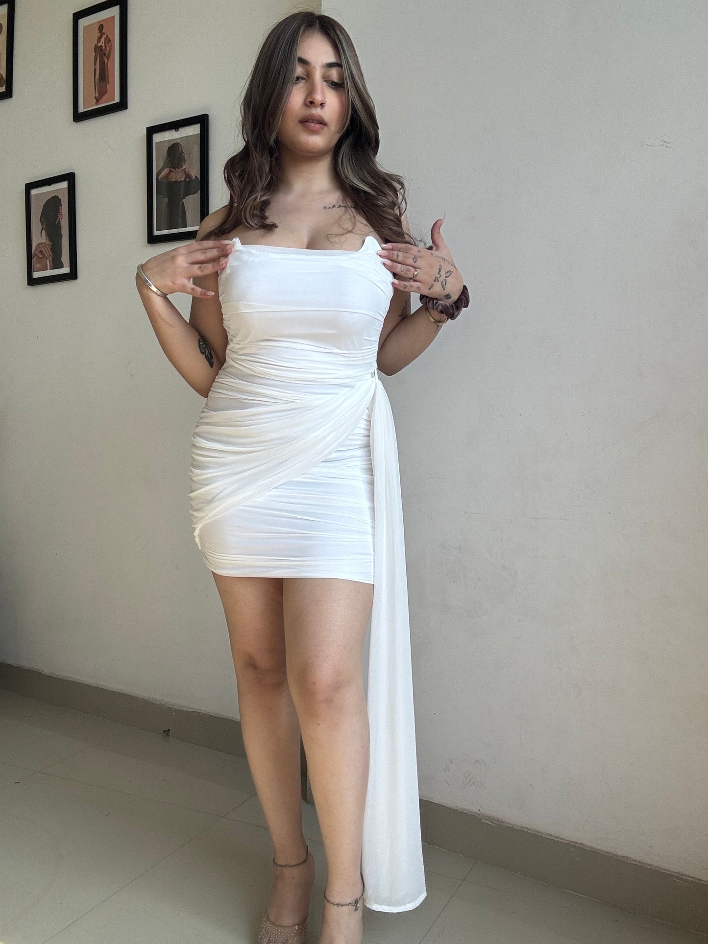 Dreamy Drape Padded Dress
