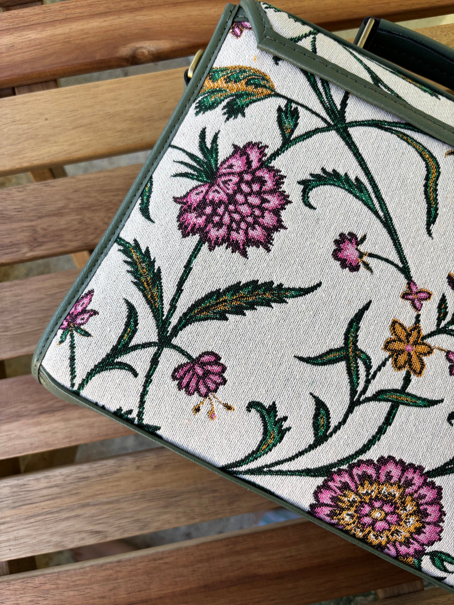 Meadow Bloom Handcrafted Saddle Bag