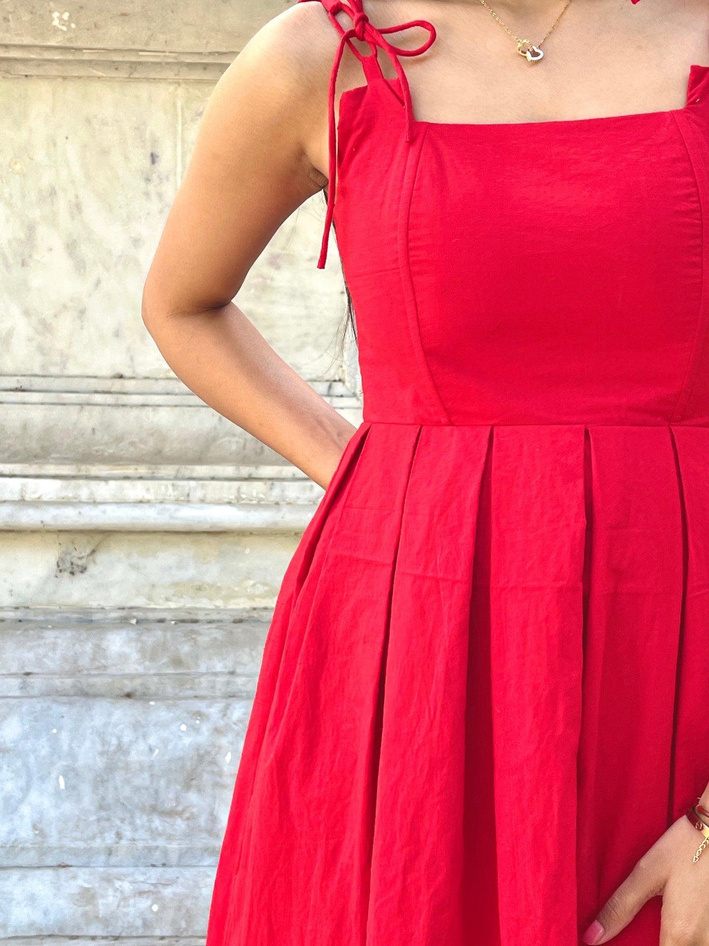 Scarlet Red Corset Dress