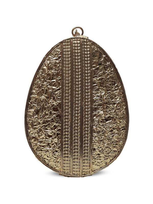 Mia Intricate Brass Clutch