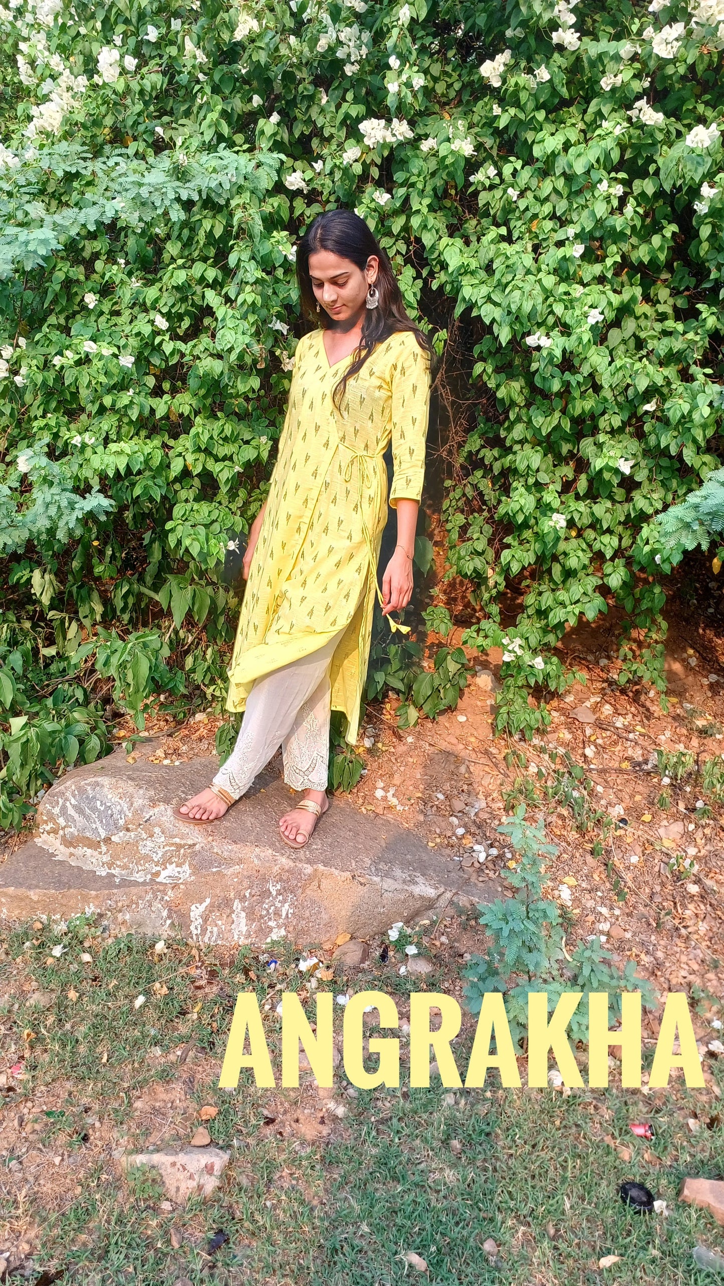 Sakhi Handloom Angrakha Kurta