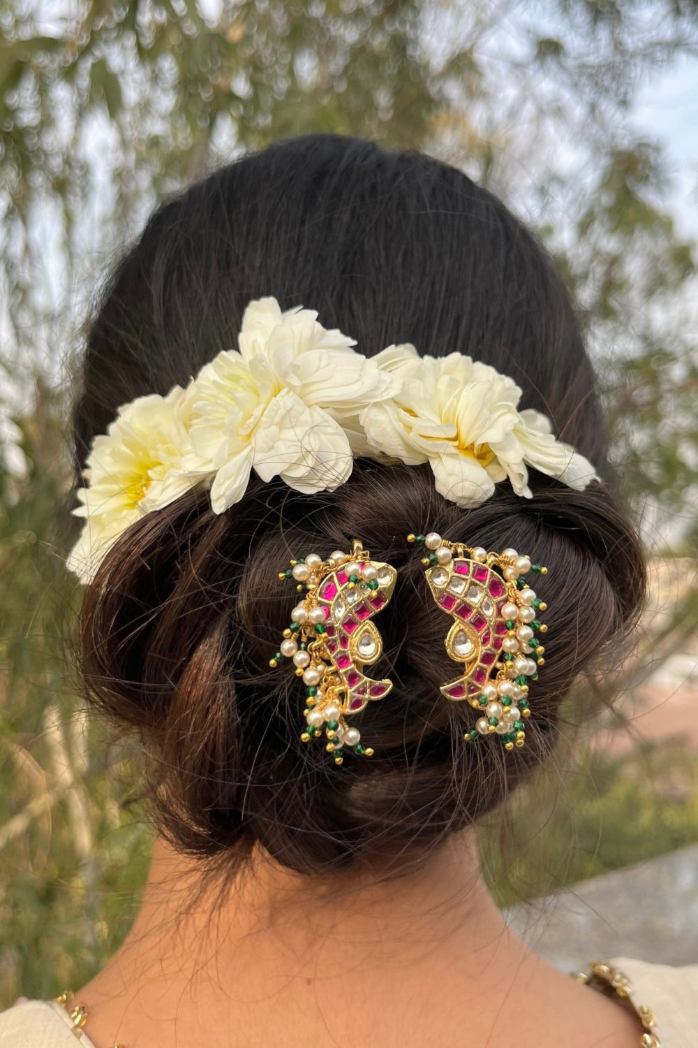 Red Fish Hair Clips