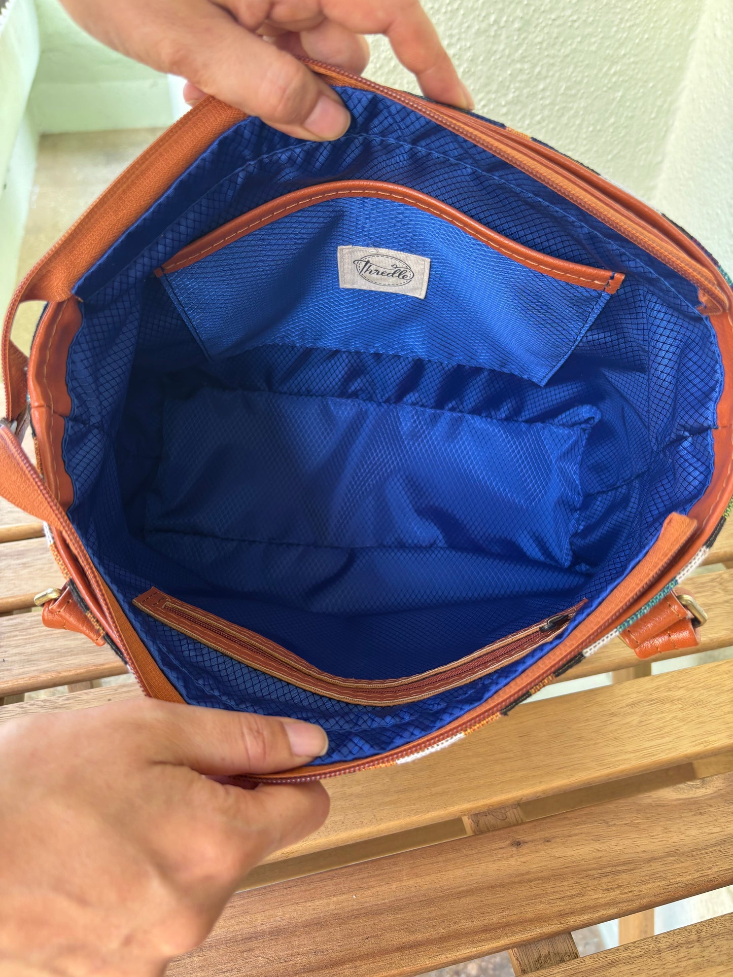 Geo Weave Handcrafted Tote