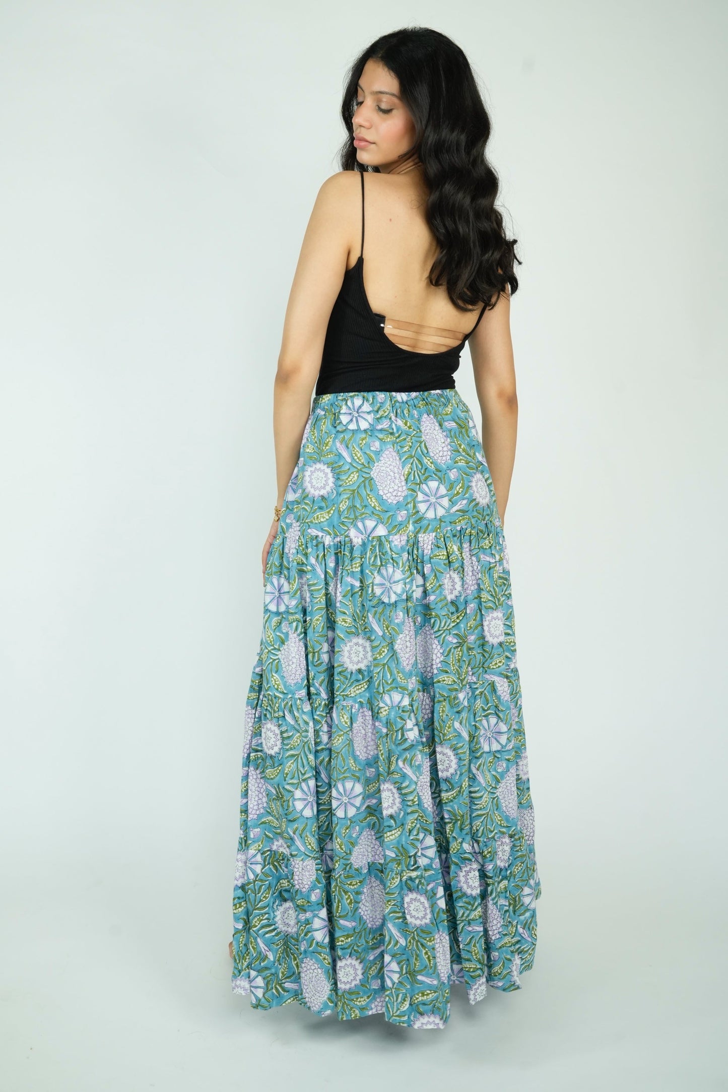 Tiered Maxi Skirt
