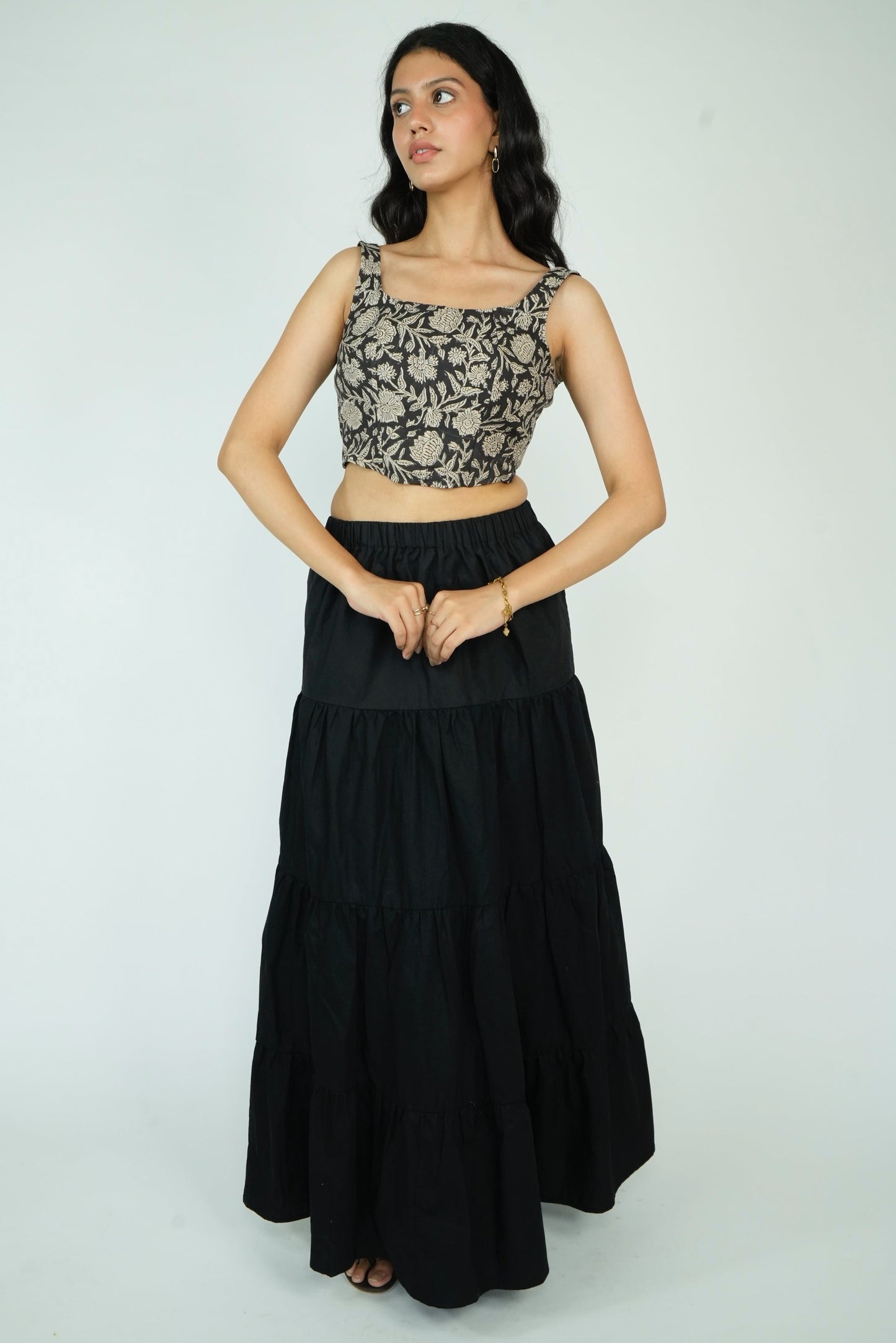 Tiered Maxi Skirt
