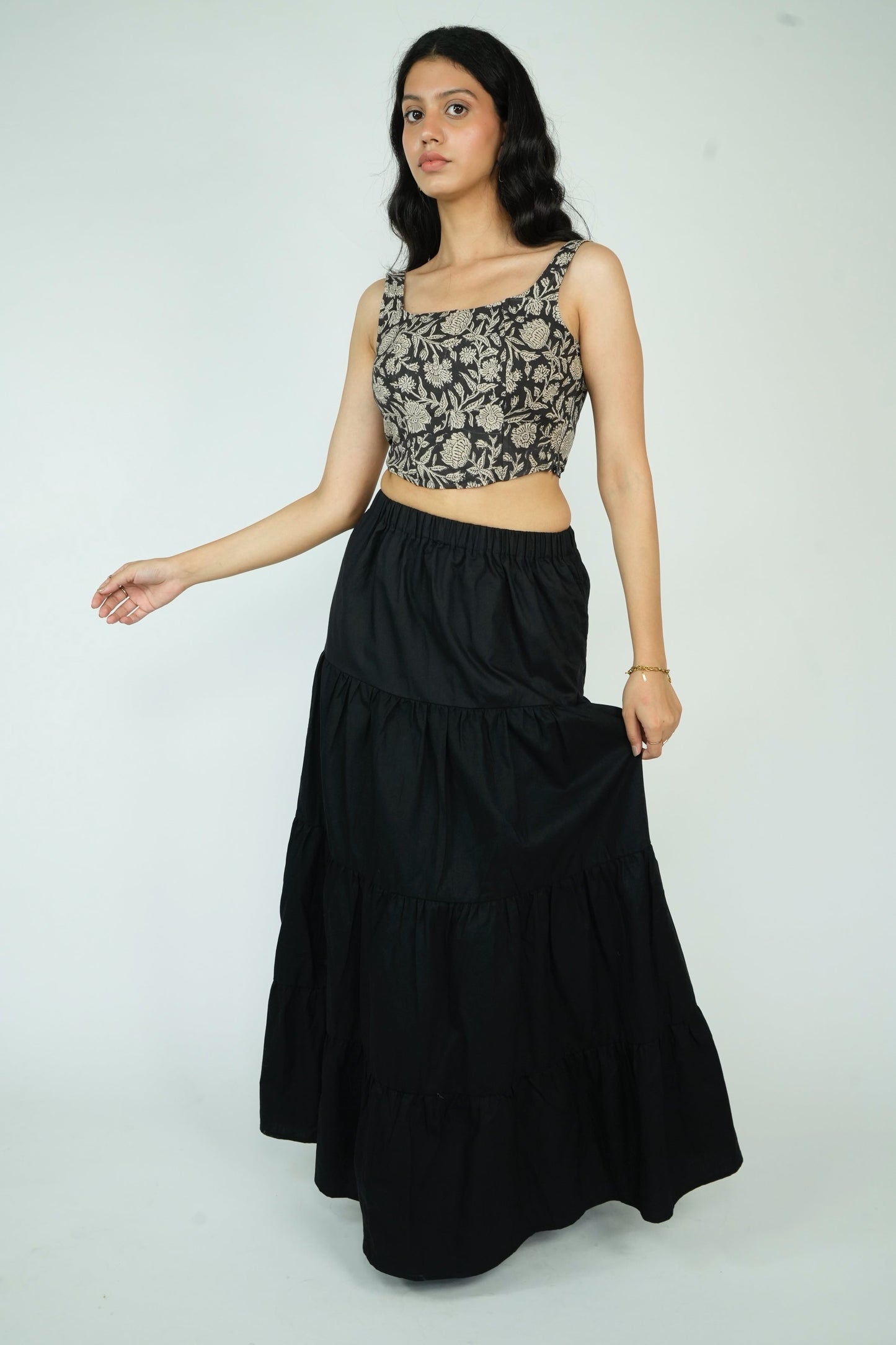Tiered Maxi Skirt