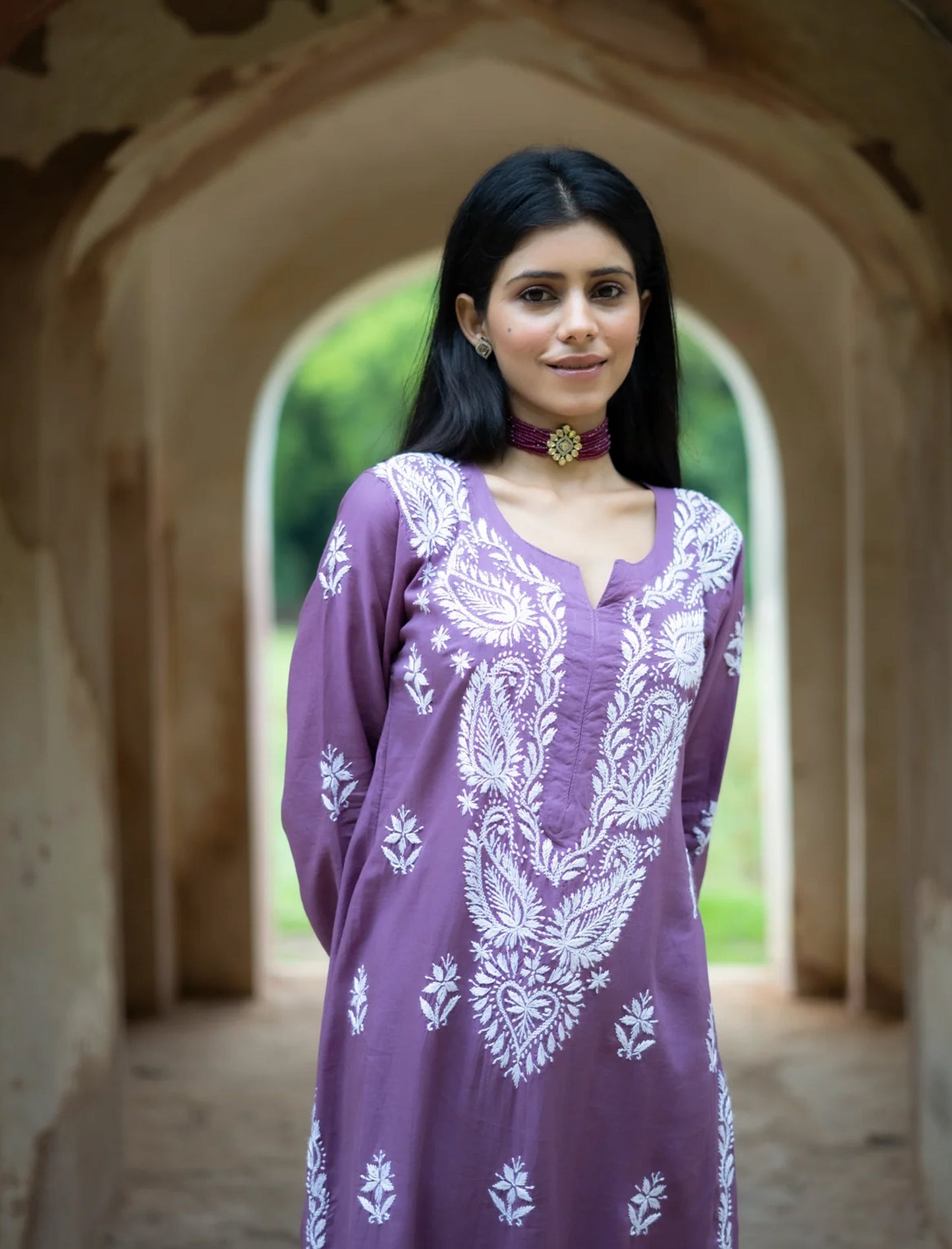Nagma Chikankari Straight Kurta Coord Set
