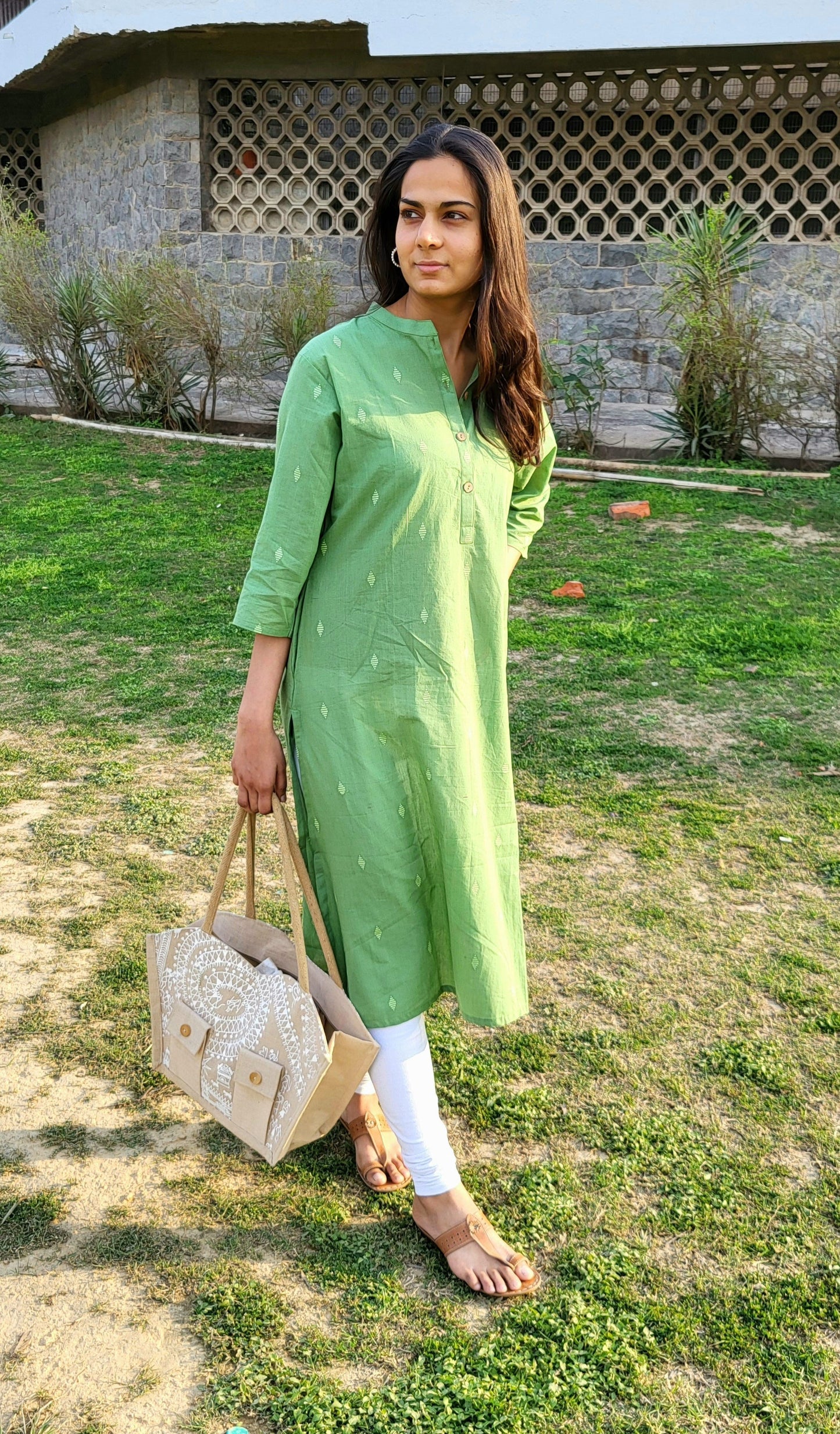 Megha Handloom Woven Kurta