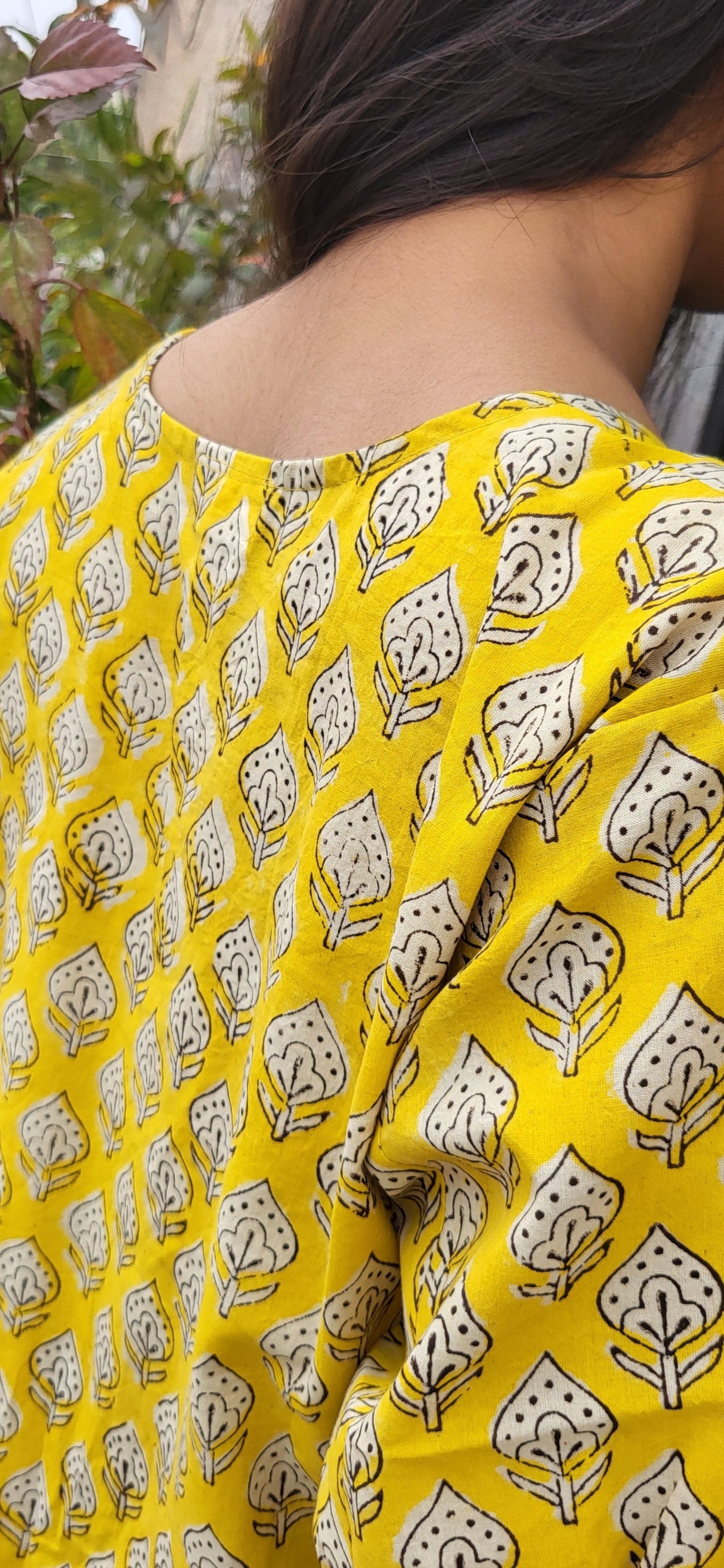 Aayesha Bagru Long Kurta