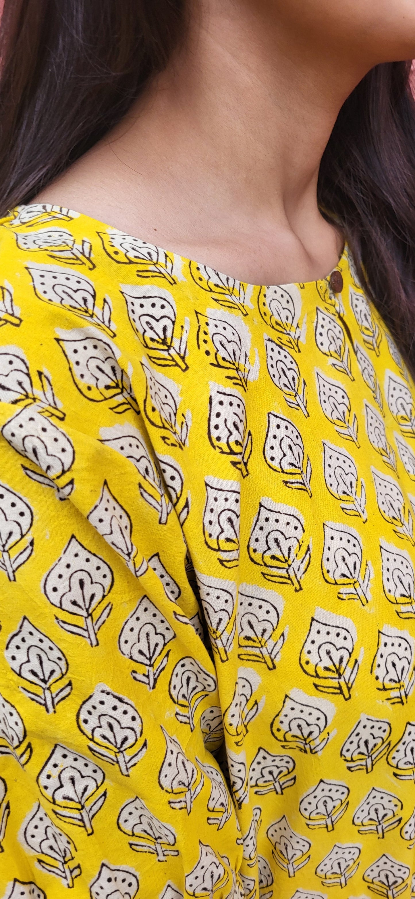 Aayesha Bagru Long Kurta