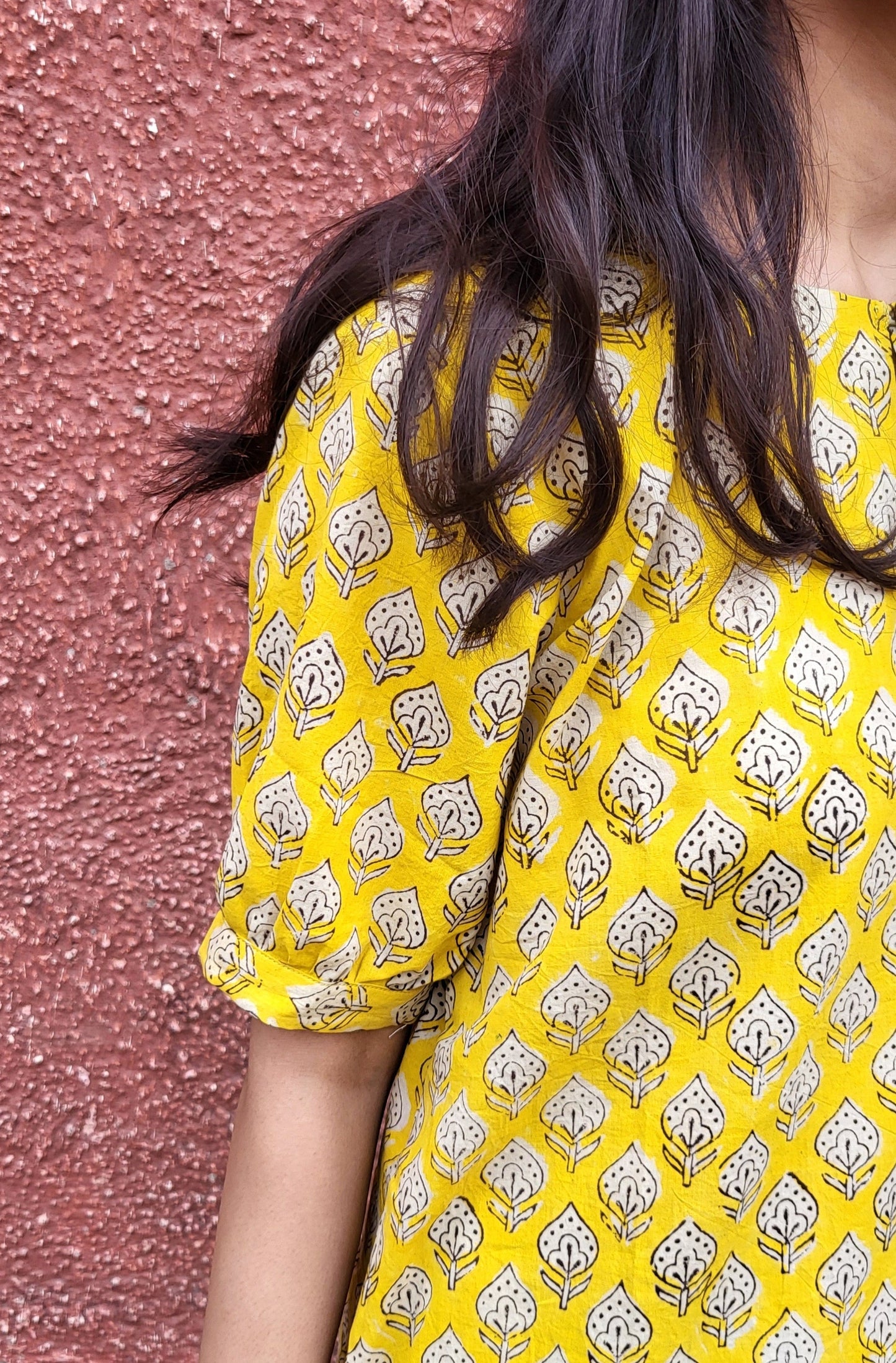 Aayesha Bagru Long Kurta