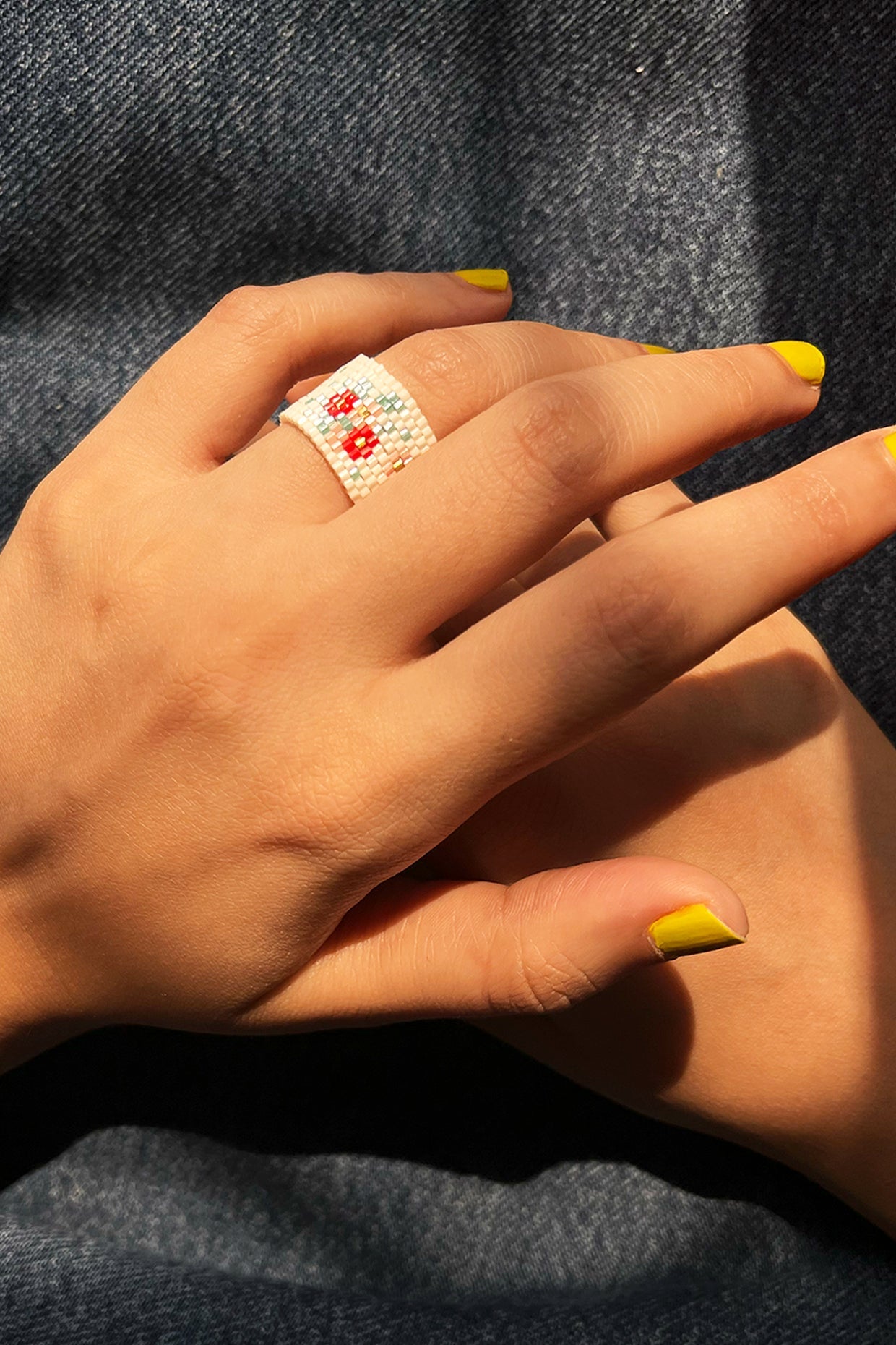 Sakura Beaded Ring