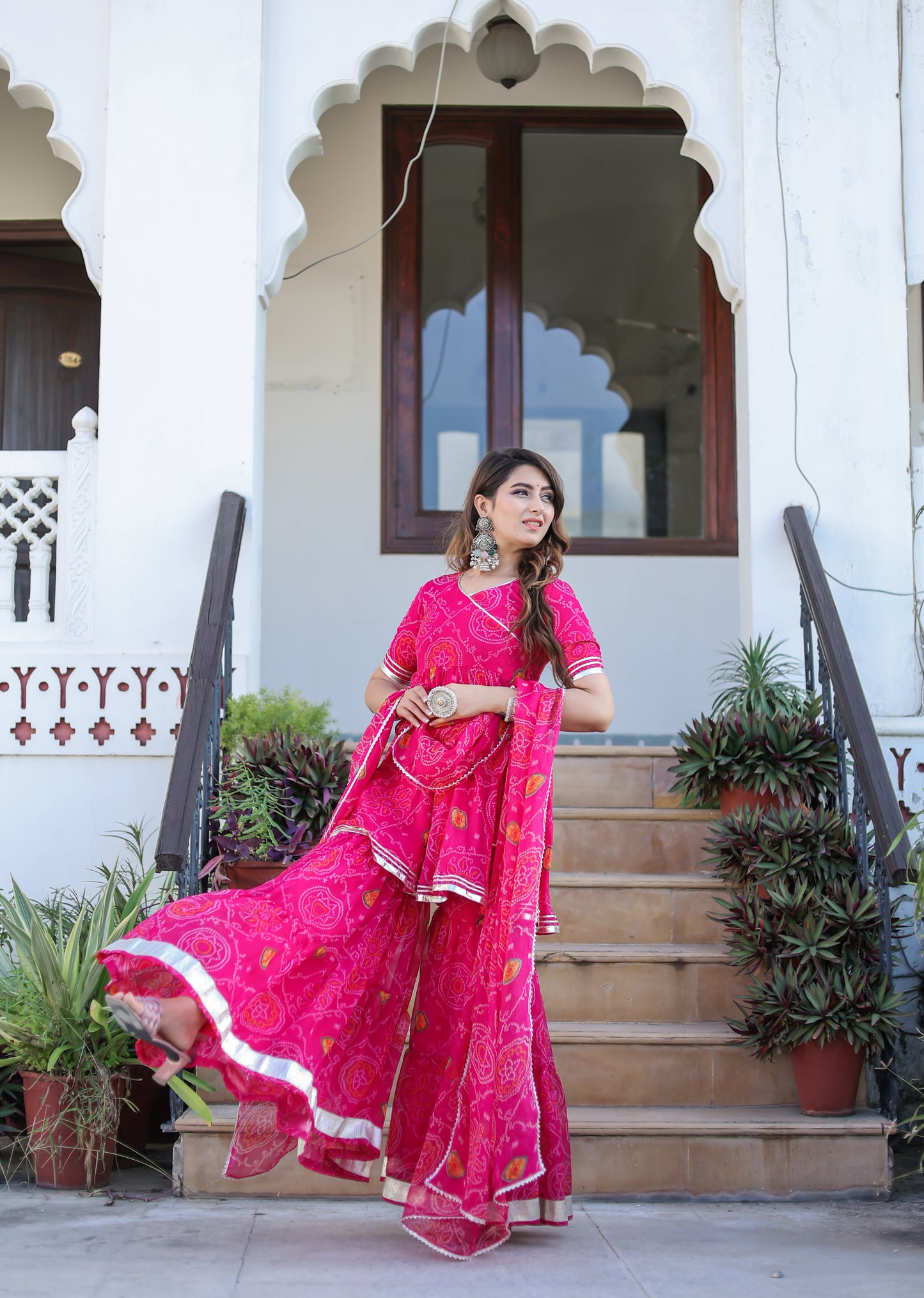 Keshvi Chiffon Sharara Set