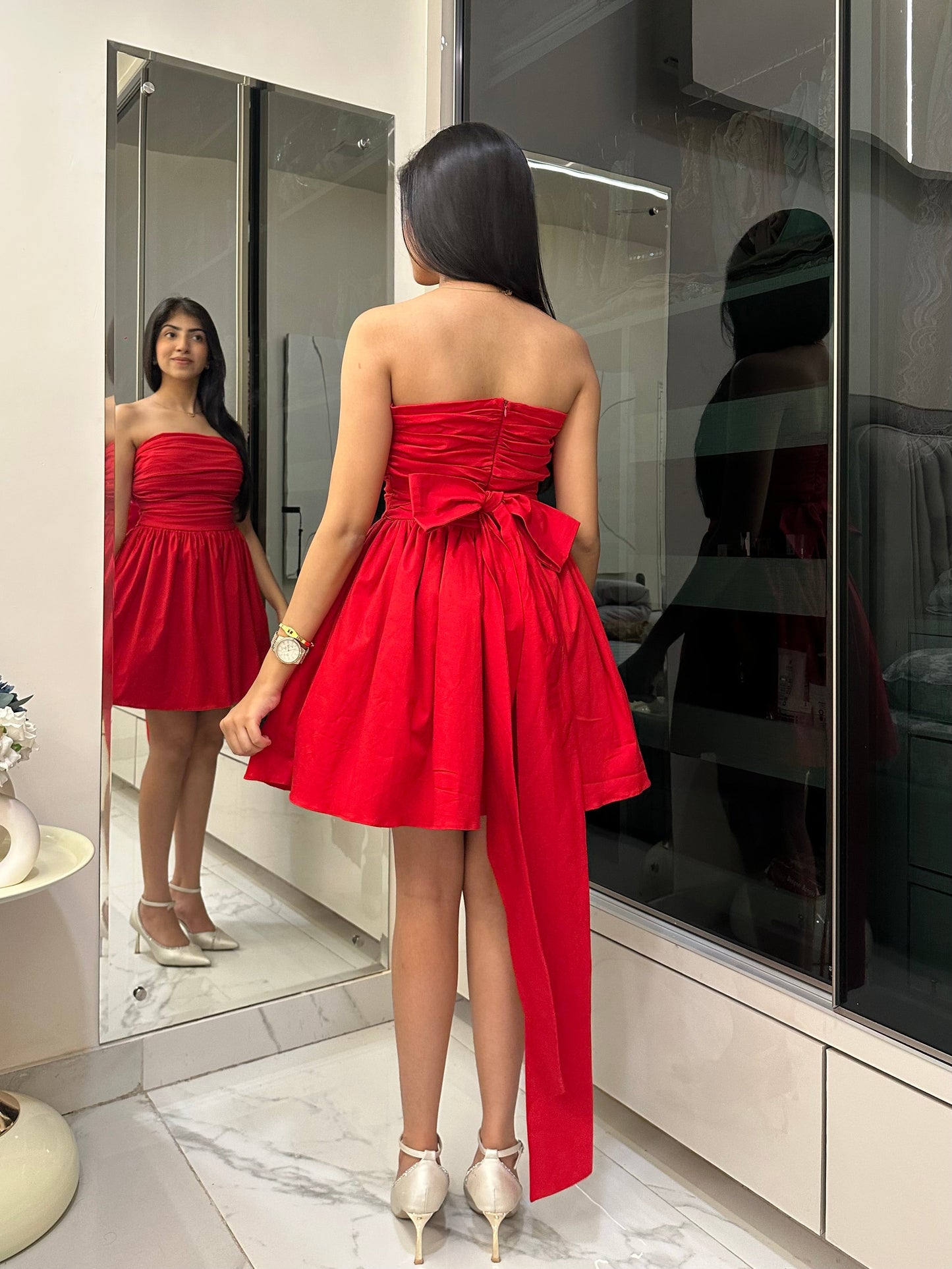 Red Reign Big Bow Dress