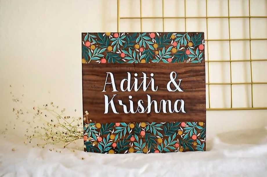 Tropical Name Plate