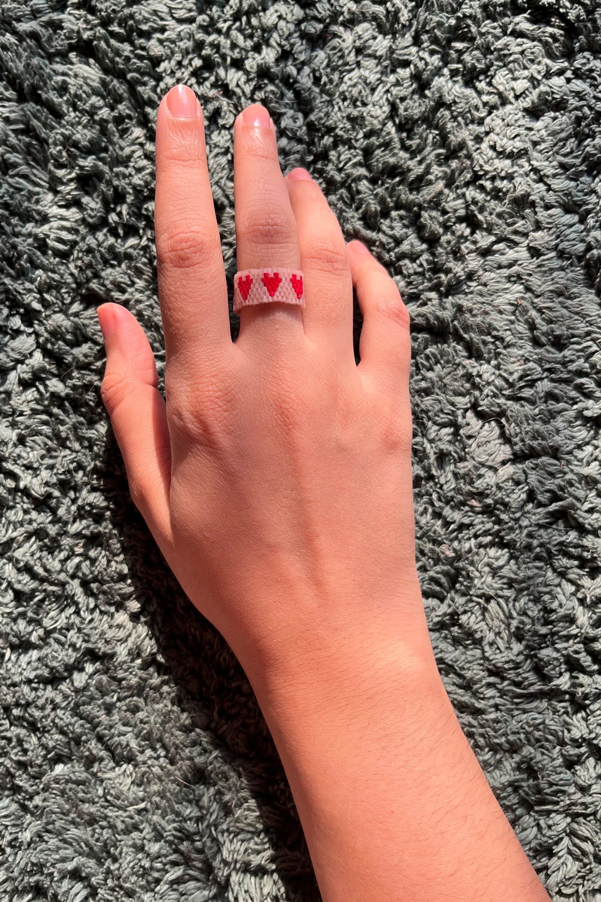 Poppy Beaded Ring