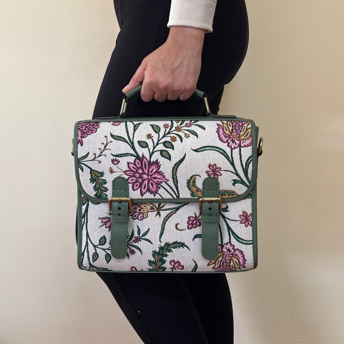 Meadow Bloom Handcrafted Saddle Bag
