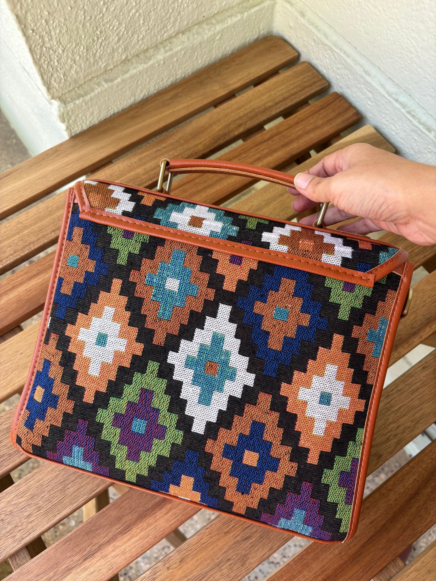 Nomad Mosaic Handcrafted Saddle Bag