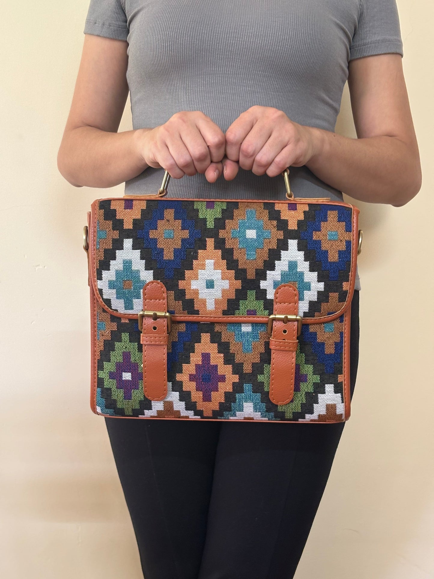 Nomad Mosaic Handcrafted Saddle Bag