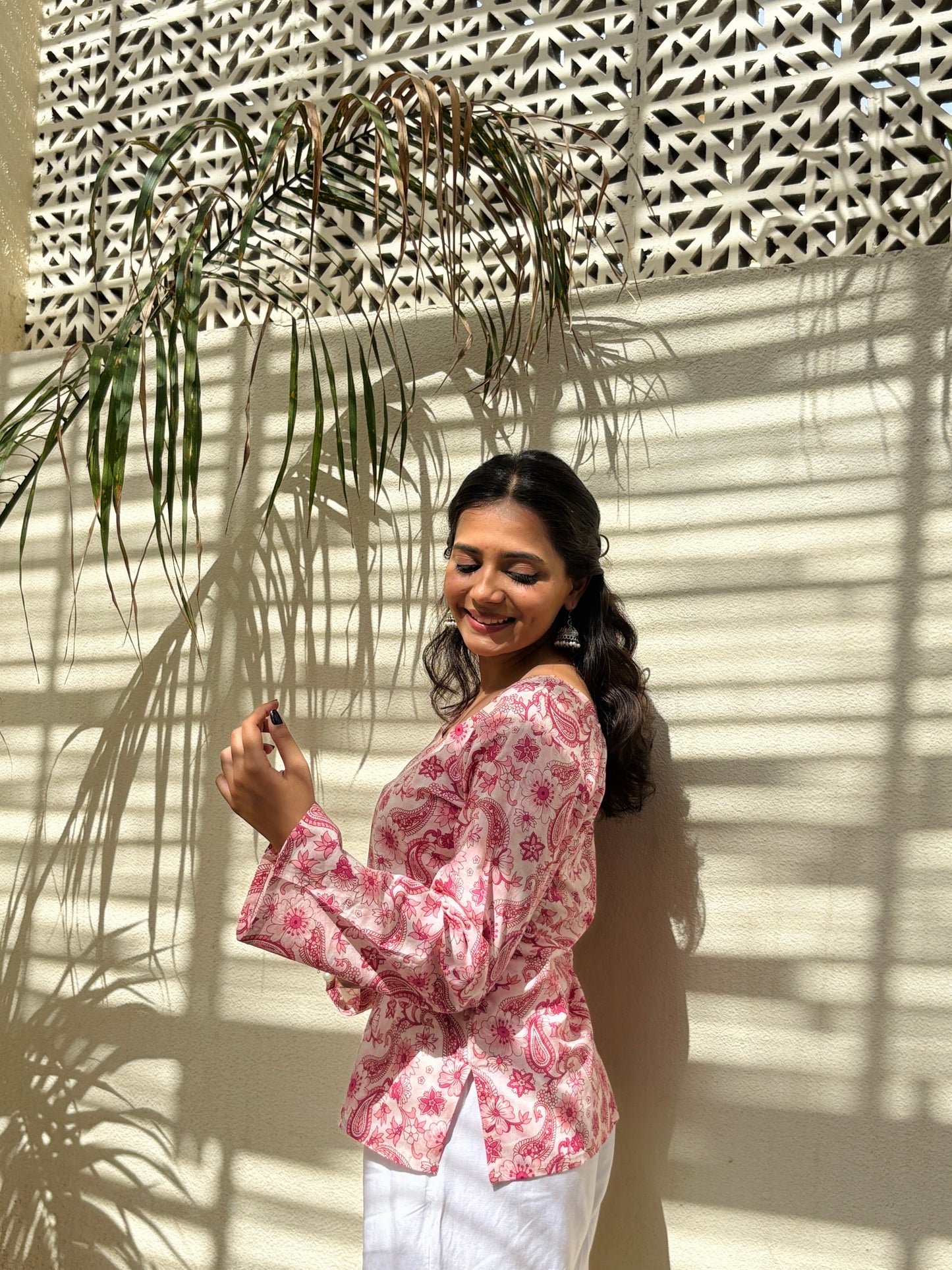Rosemilli Floral Print Cotton Kurti