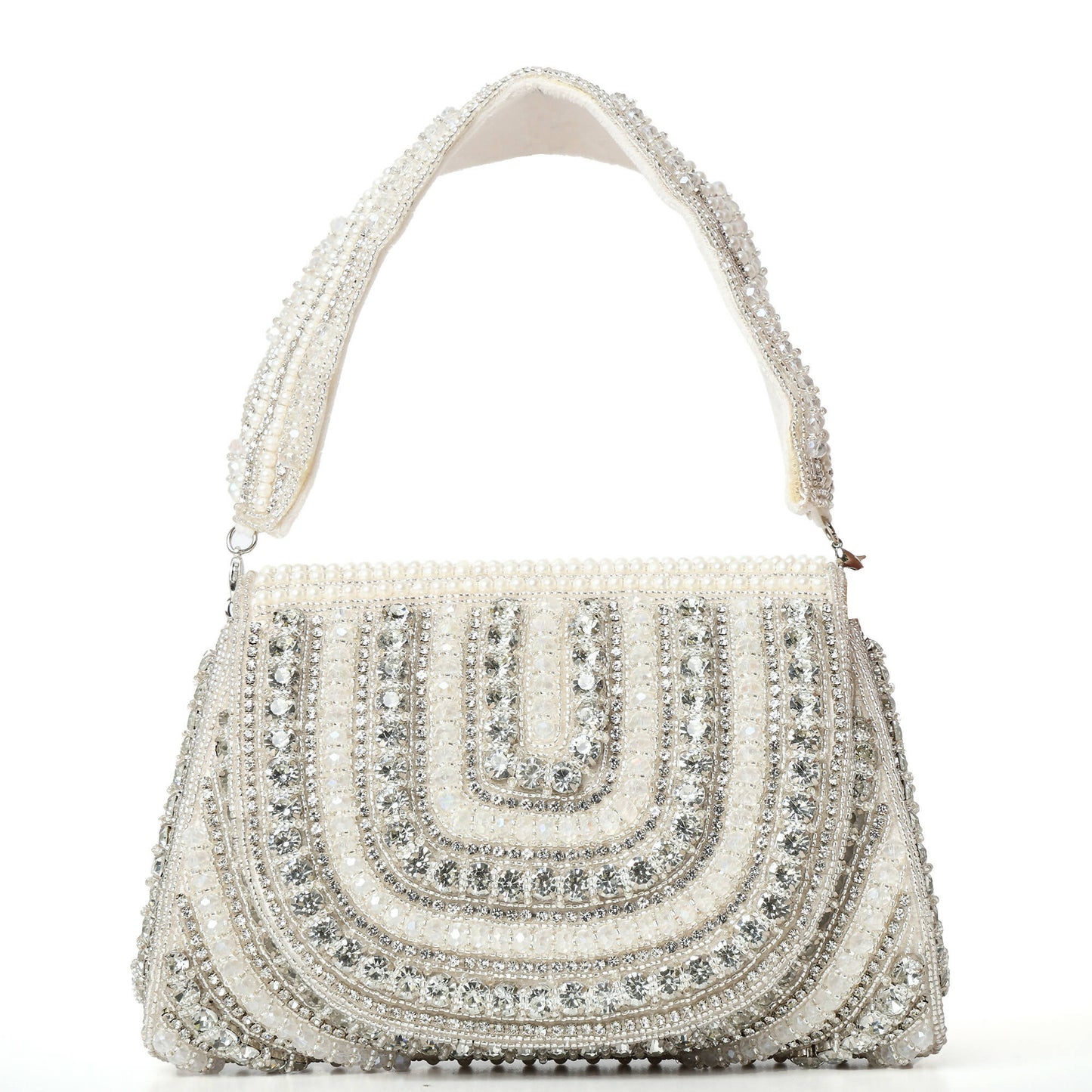 Gold Rush Embroidered Flap Bag