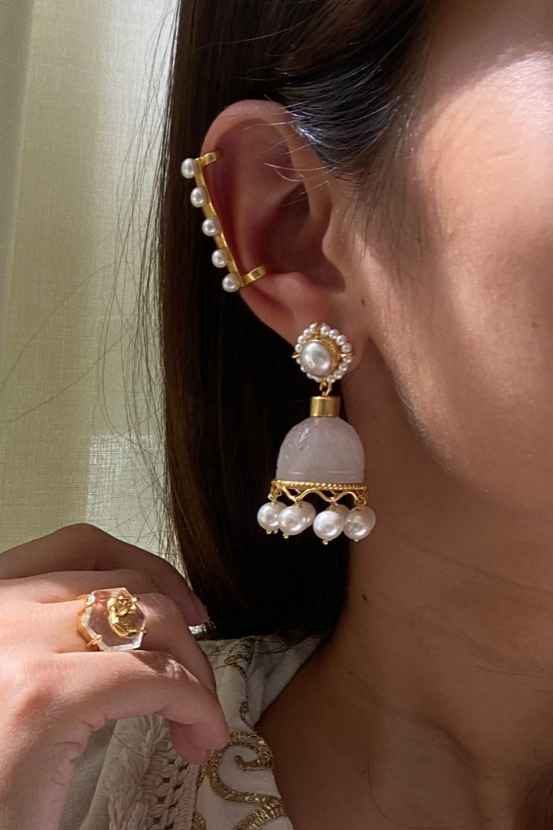 Pearl Earcuffs Pair