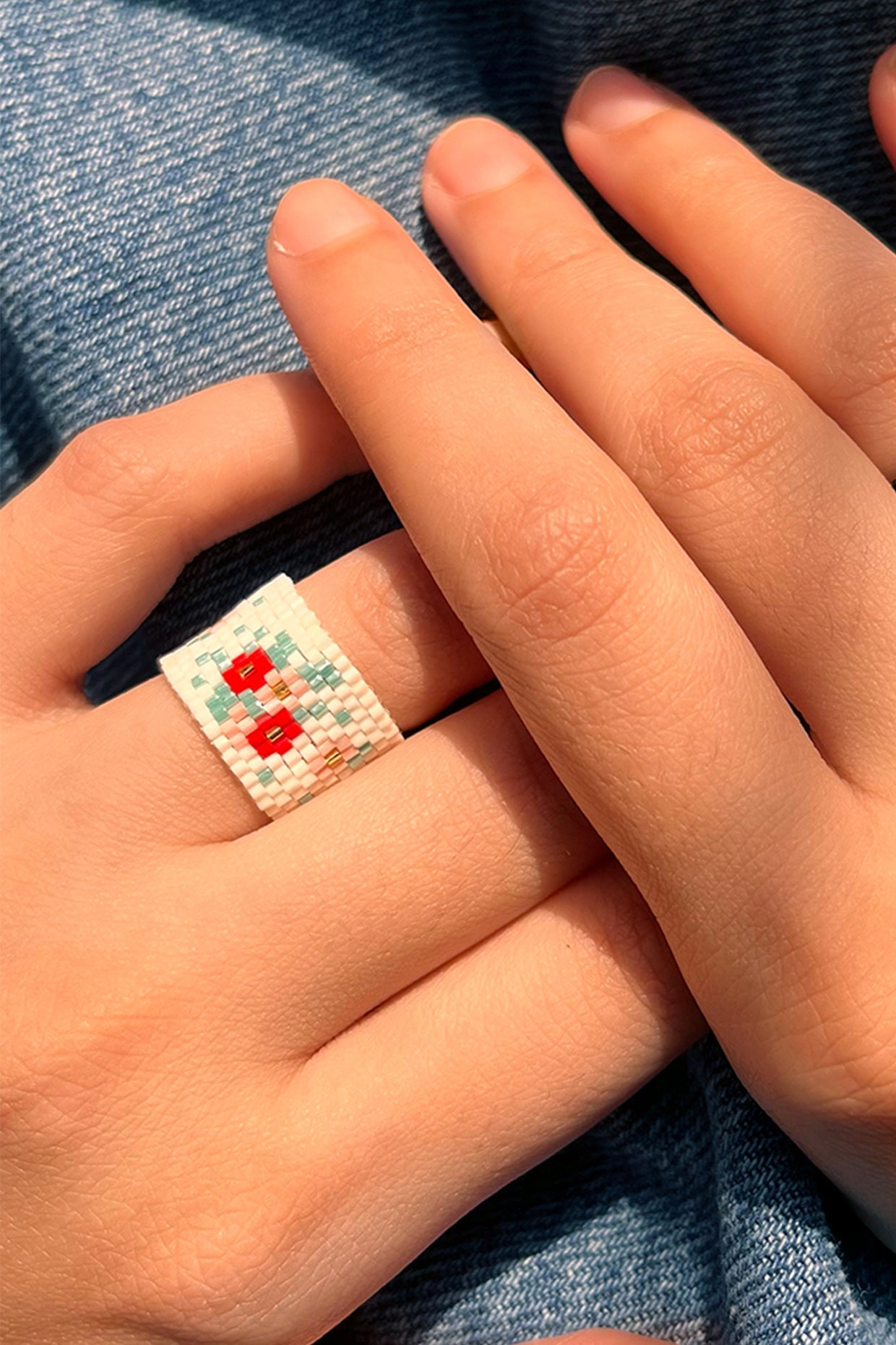 Sakura Beaded Ring
