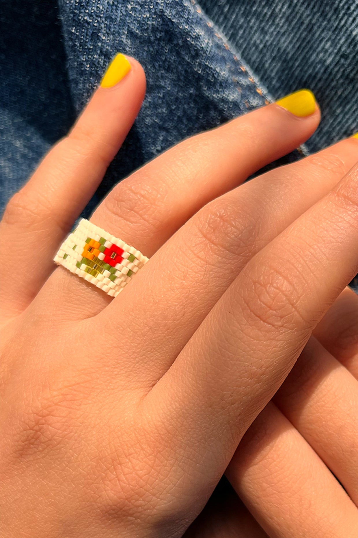 Sakura Beaded Ring