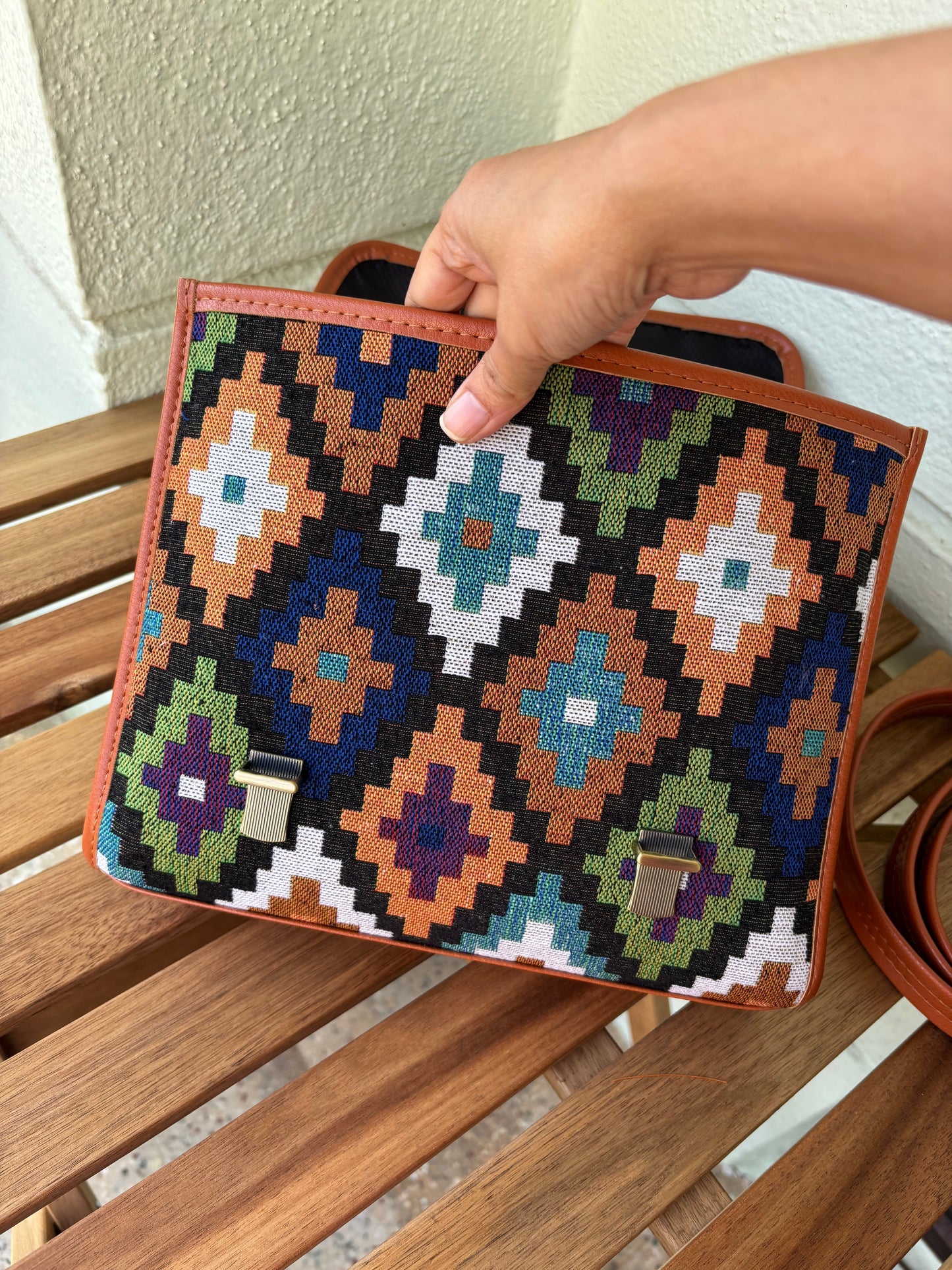 Nomad Mosaic Handcrafted Saddle Bag