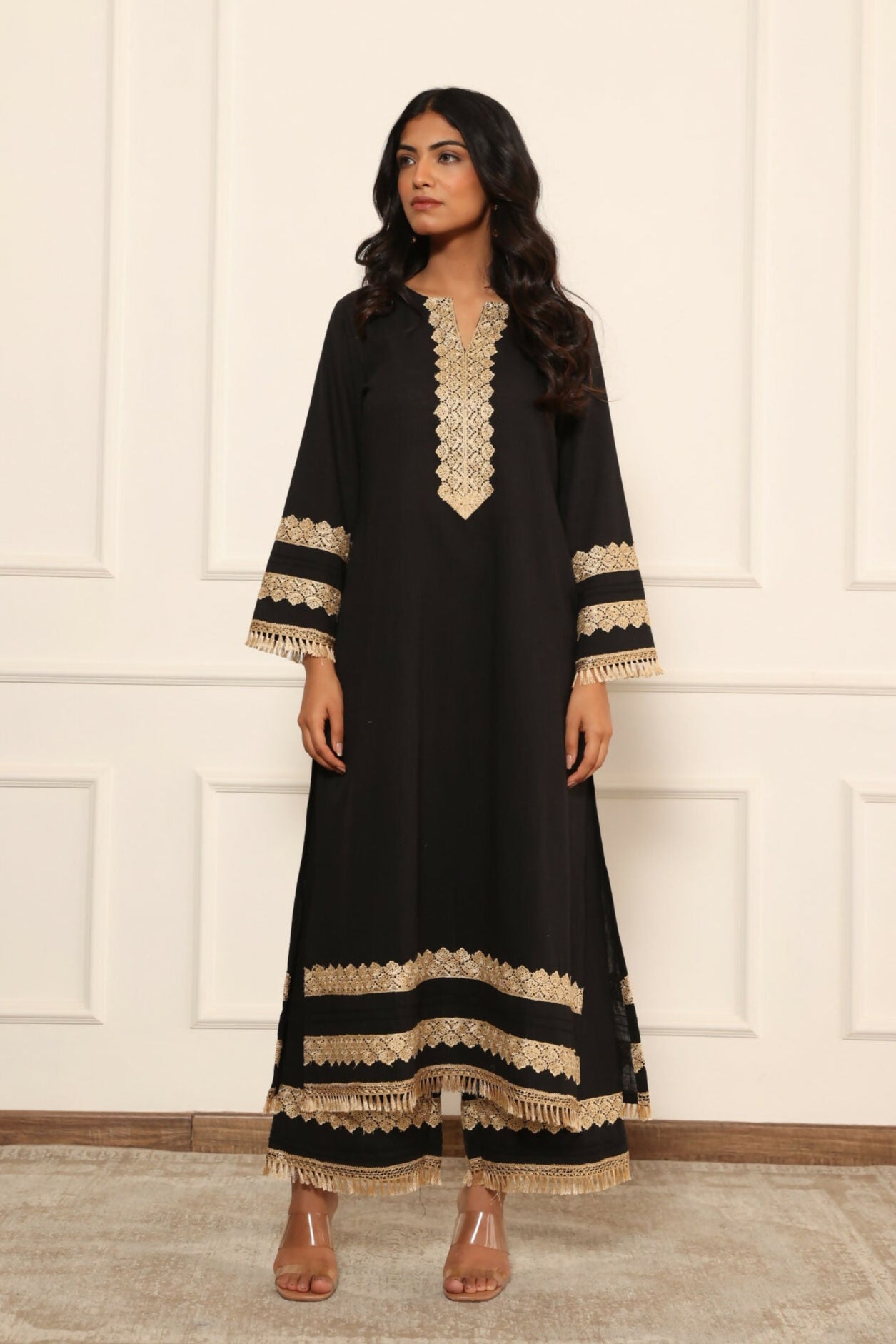 Leela Black Pakistani Suit Set