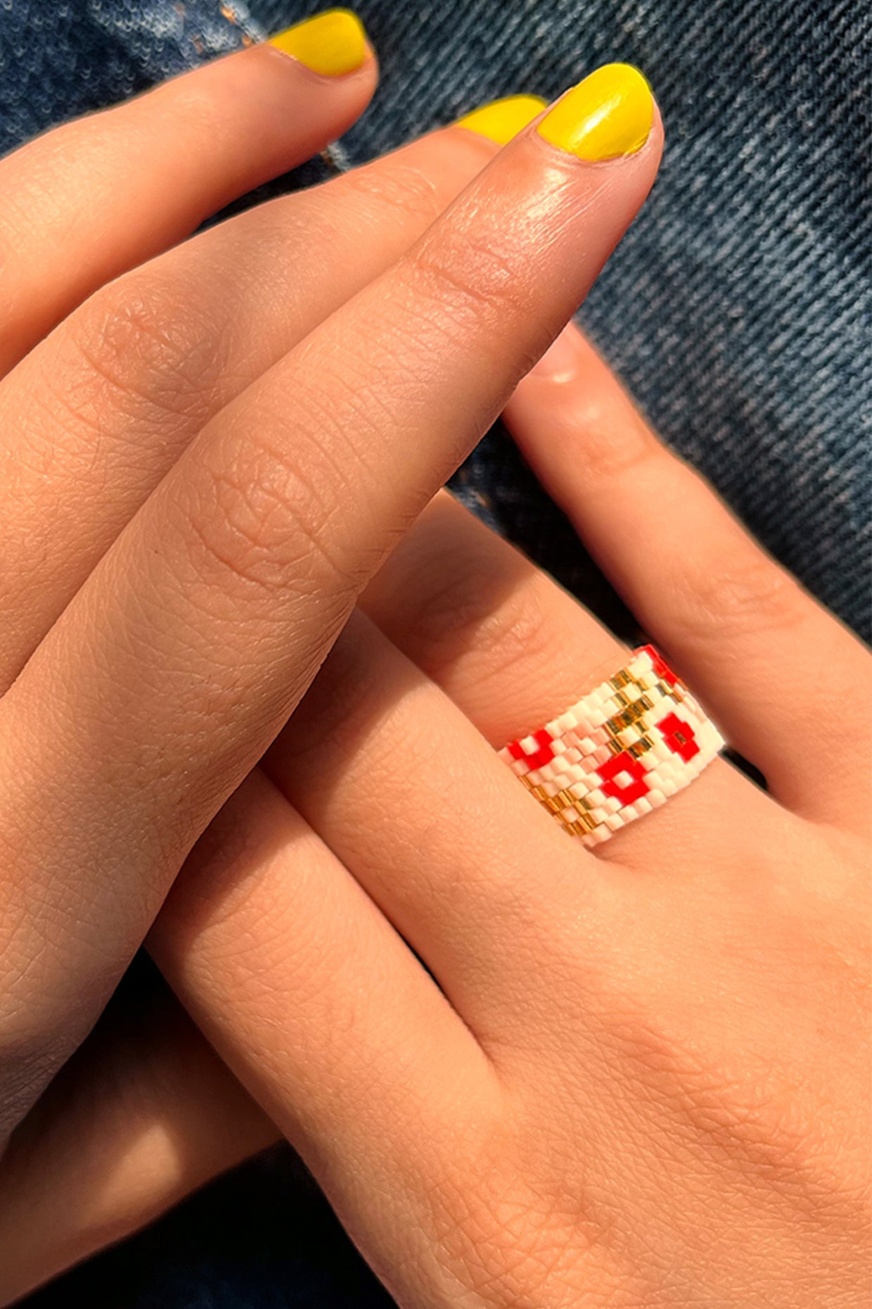 Sakura Beaded Ring