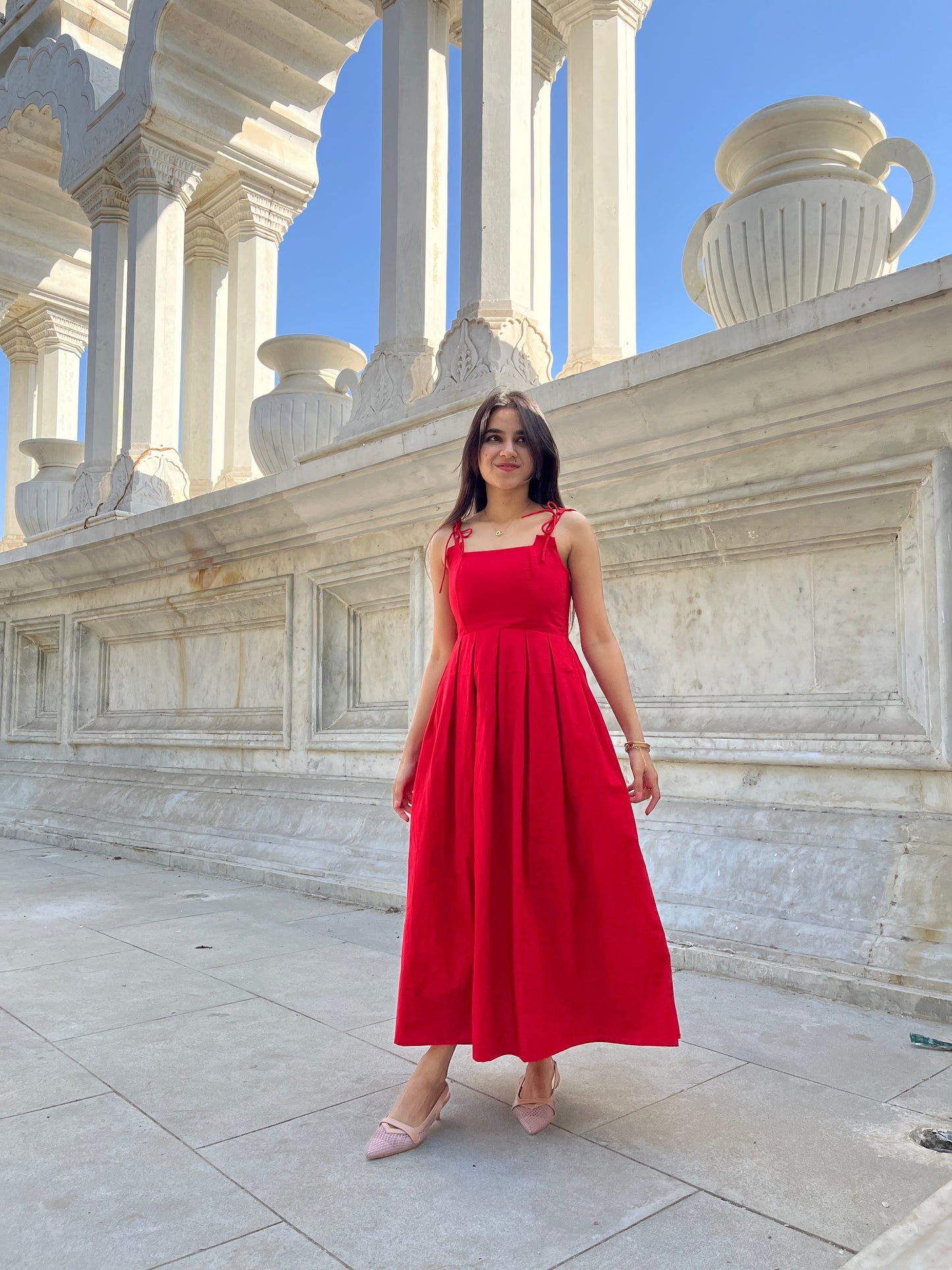 Scarlet Red Corset Dress