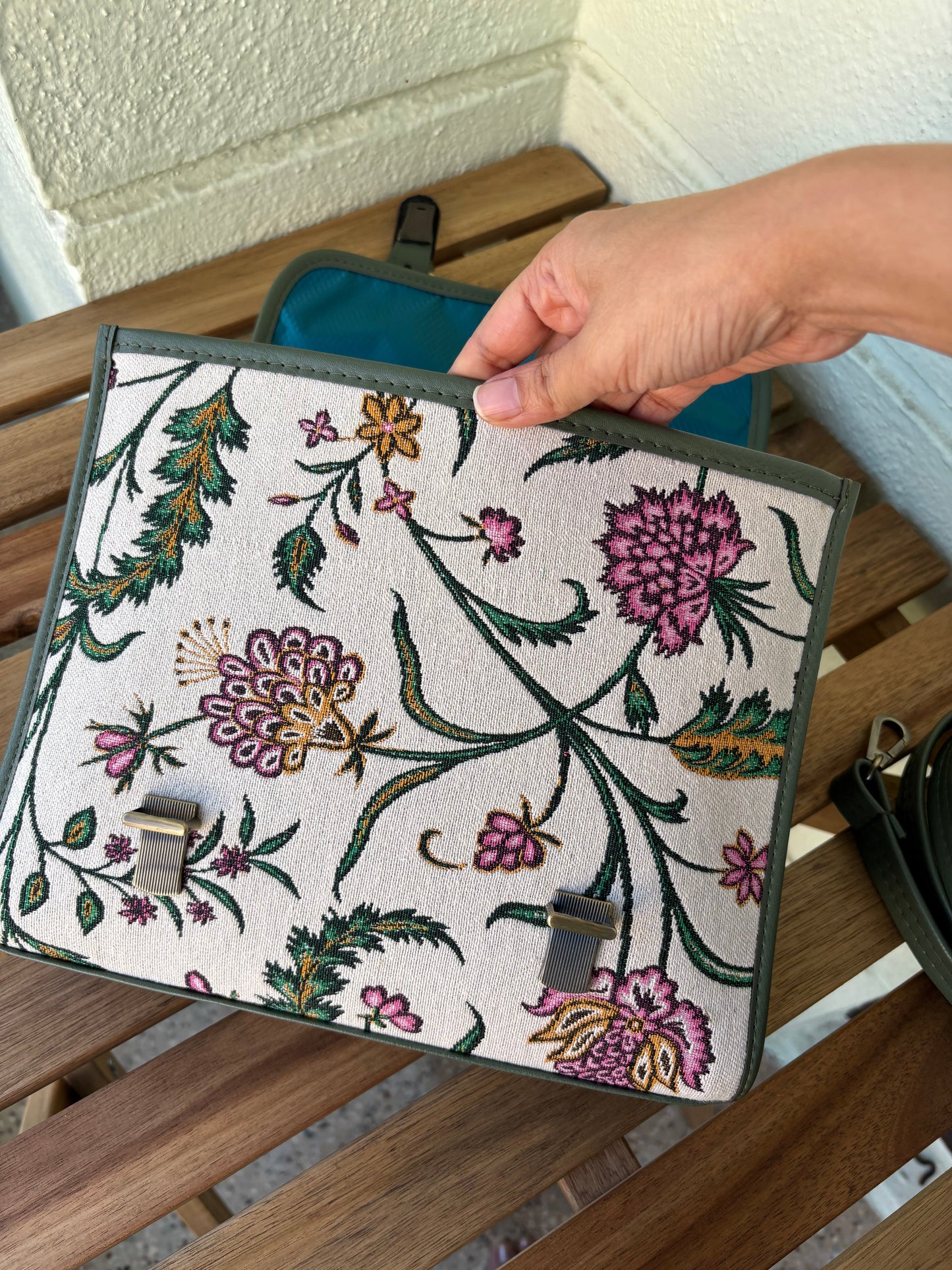 Meadow Bloom Handcrafted Saddle Bag
