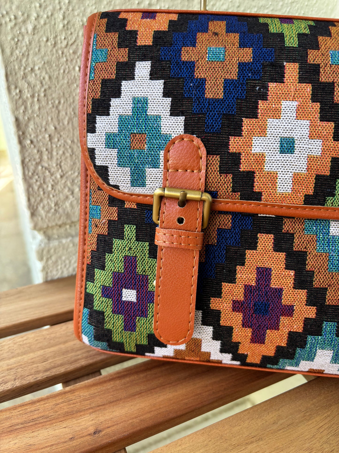 Nomad Mosaic Handcrafted Saddle Bag