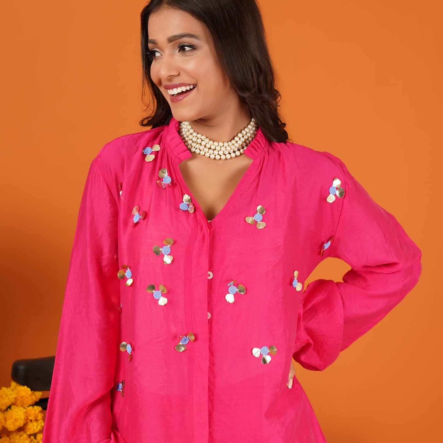 Wild berry Embellished Pop Coord