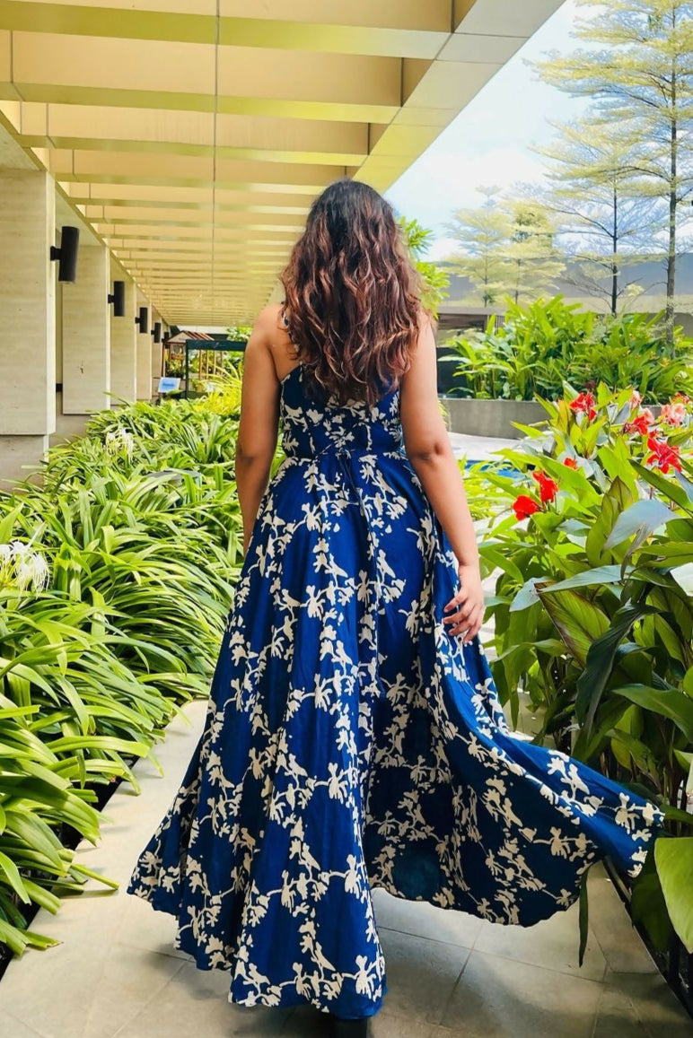Corset Indigo Cotton Dress