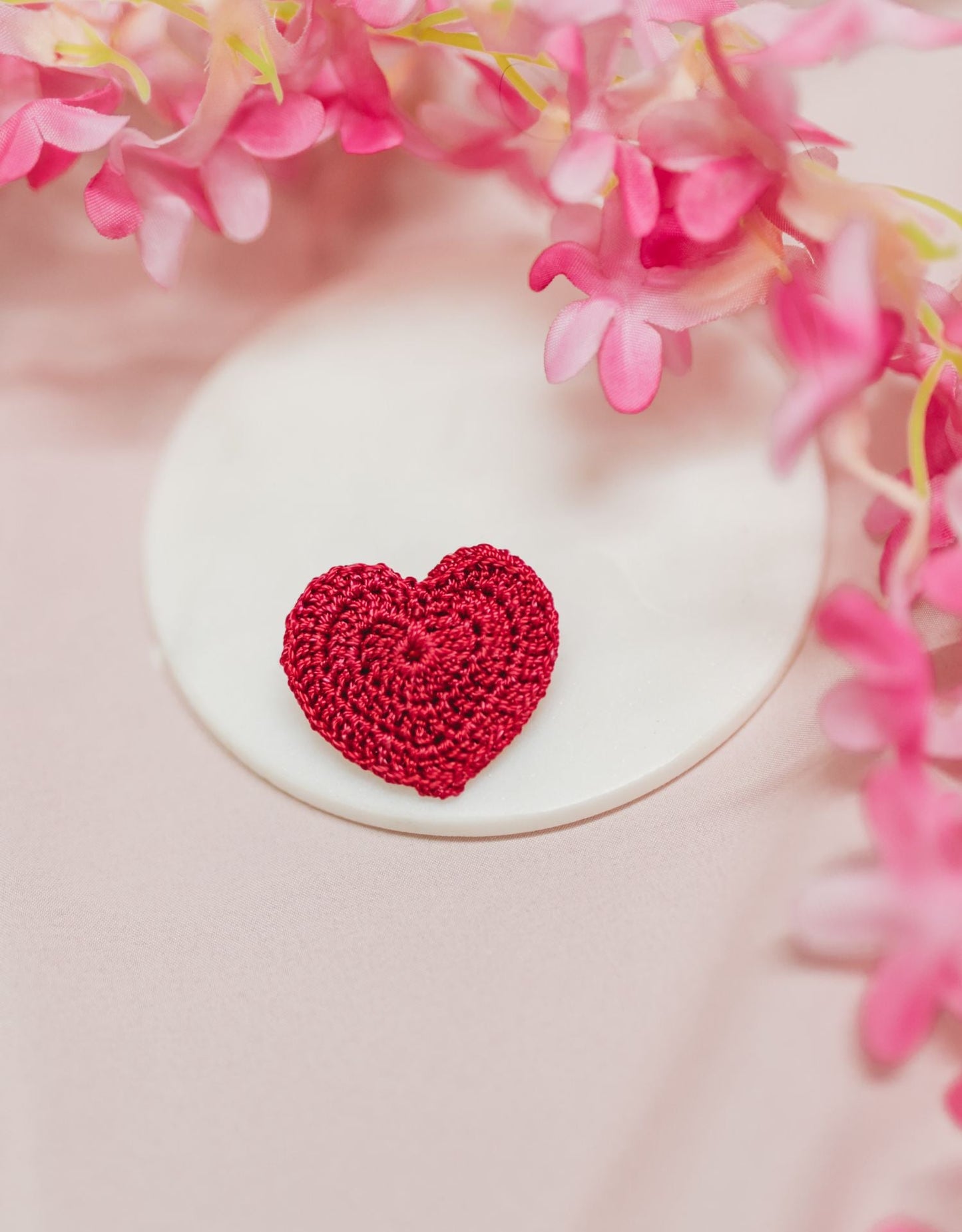 Handcrafted Little Hearts Brooches (Set of 4)