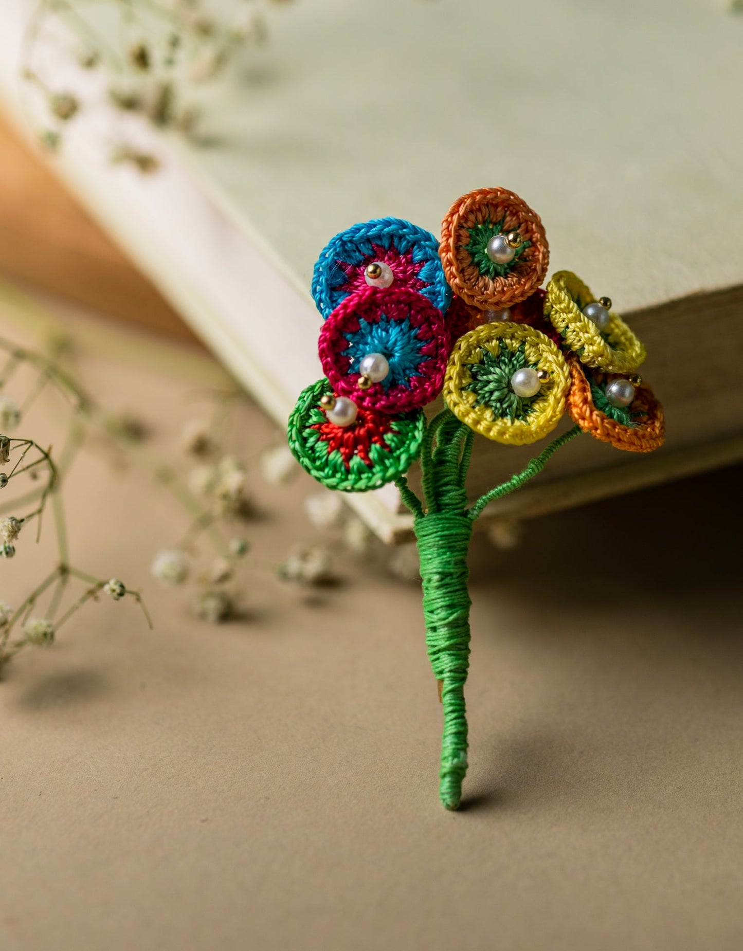 Handcrafted Mandala Small Coins Brooch