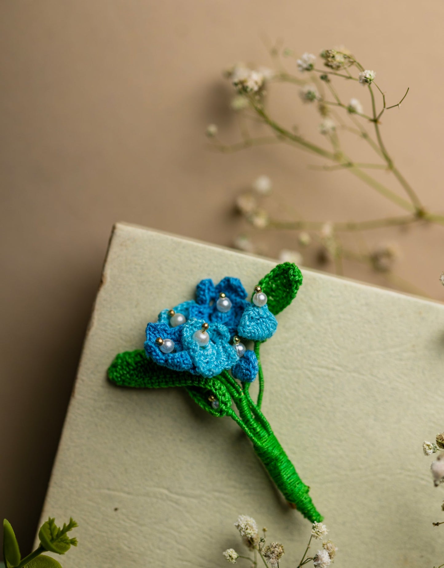 Handcrafted Pearl Jewel Brooch