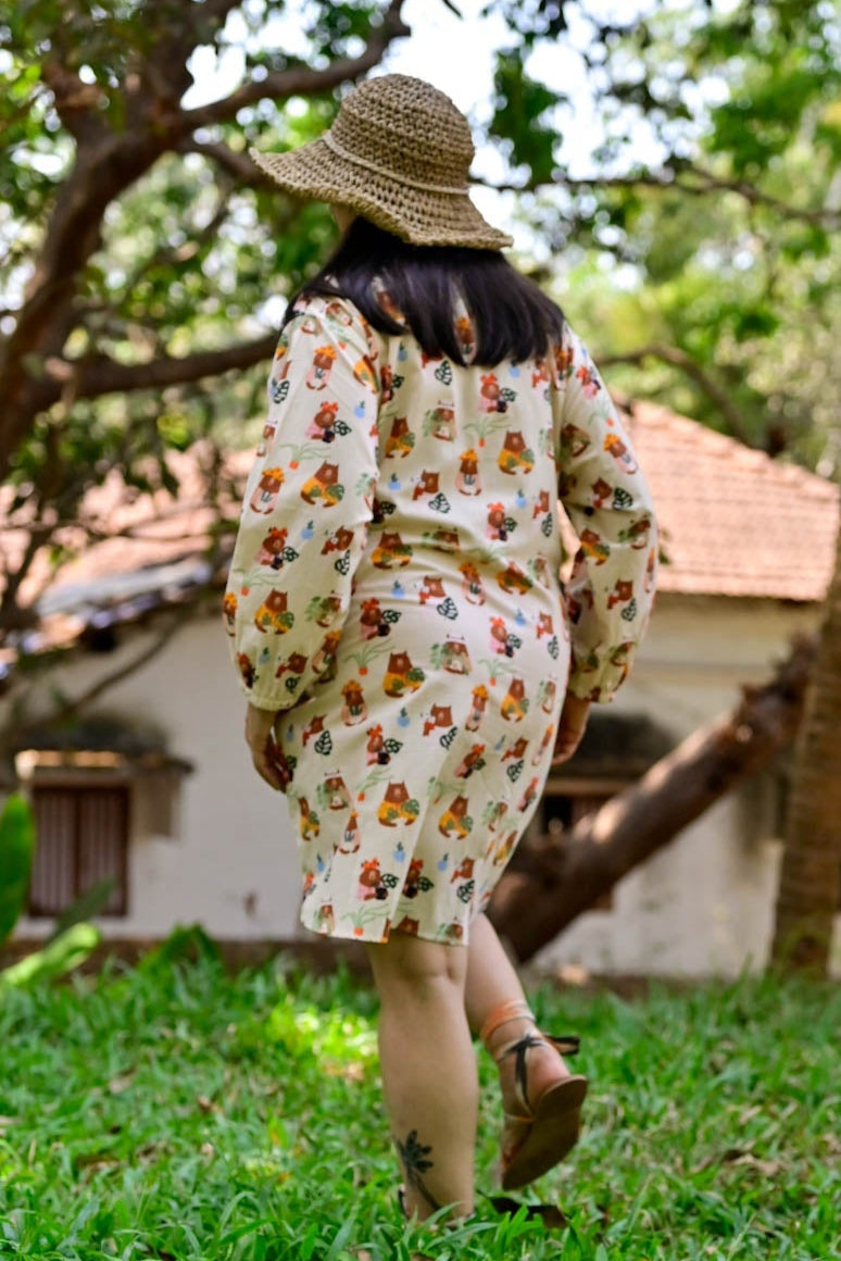 Garden Bears Susegad Shirt Dress