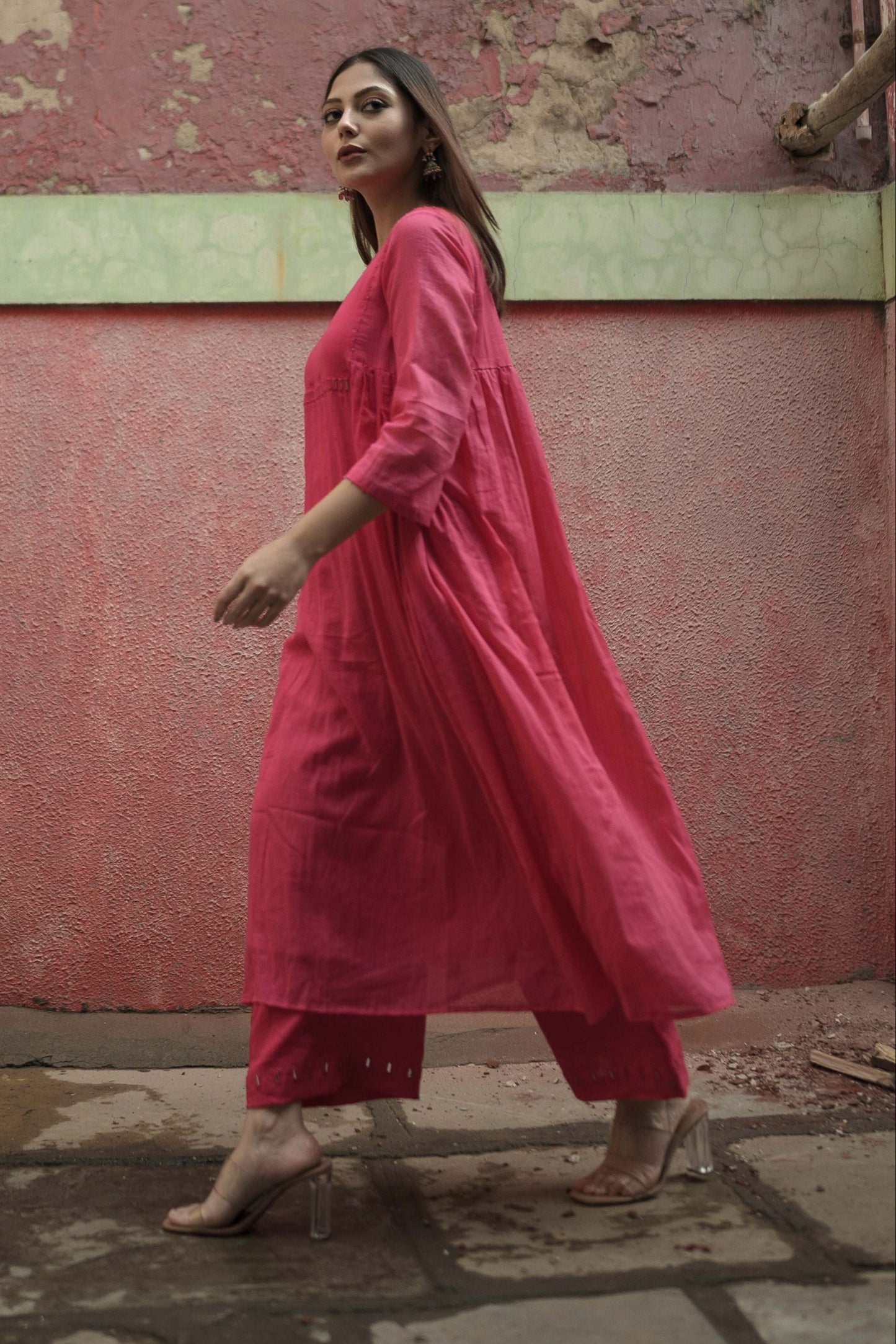 Berry Pink Kurta Set