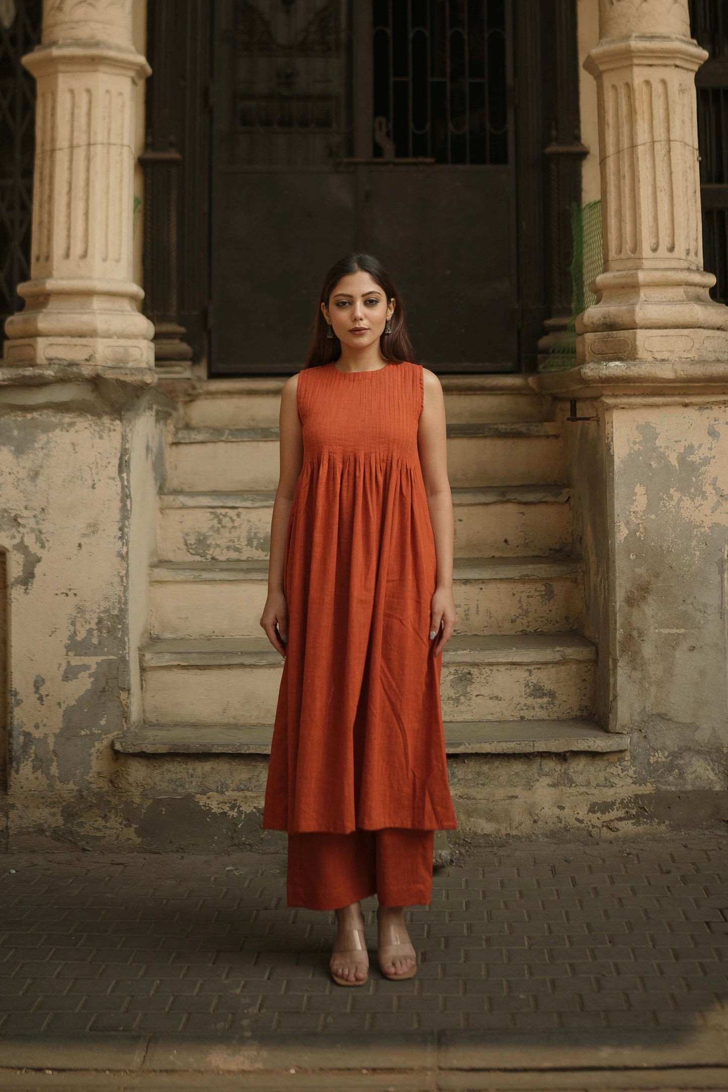 Burnt Orange Kurta Set