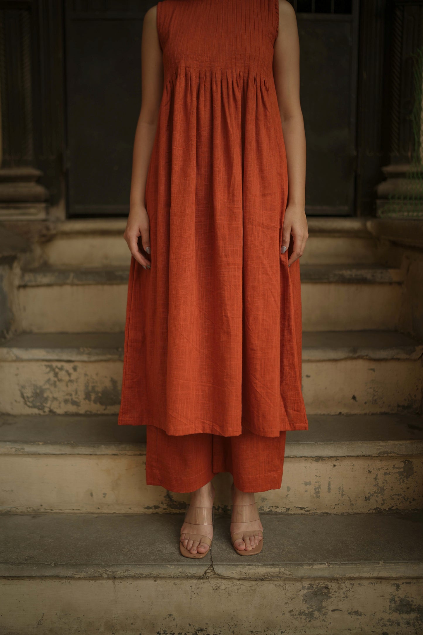 Burnt Orange Kurta Set