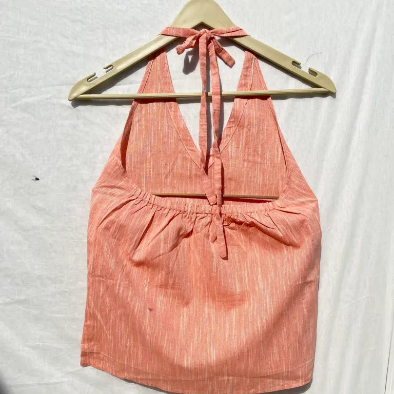 Halter Neck Khadi Cotton Top