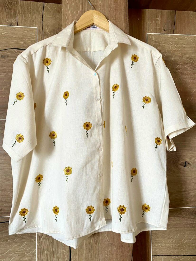 Suryamukhi Embroidered Cotton Shirt