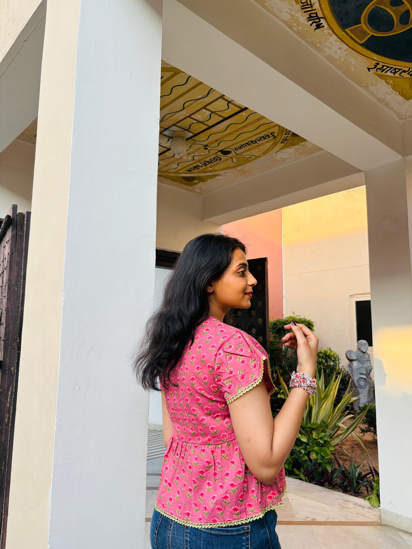 Ziva Rosewood Pink Blossom Top