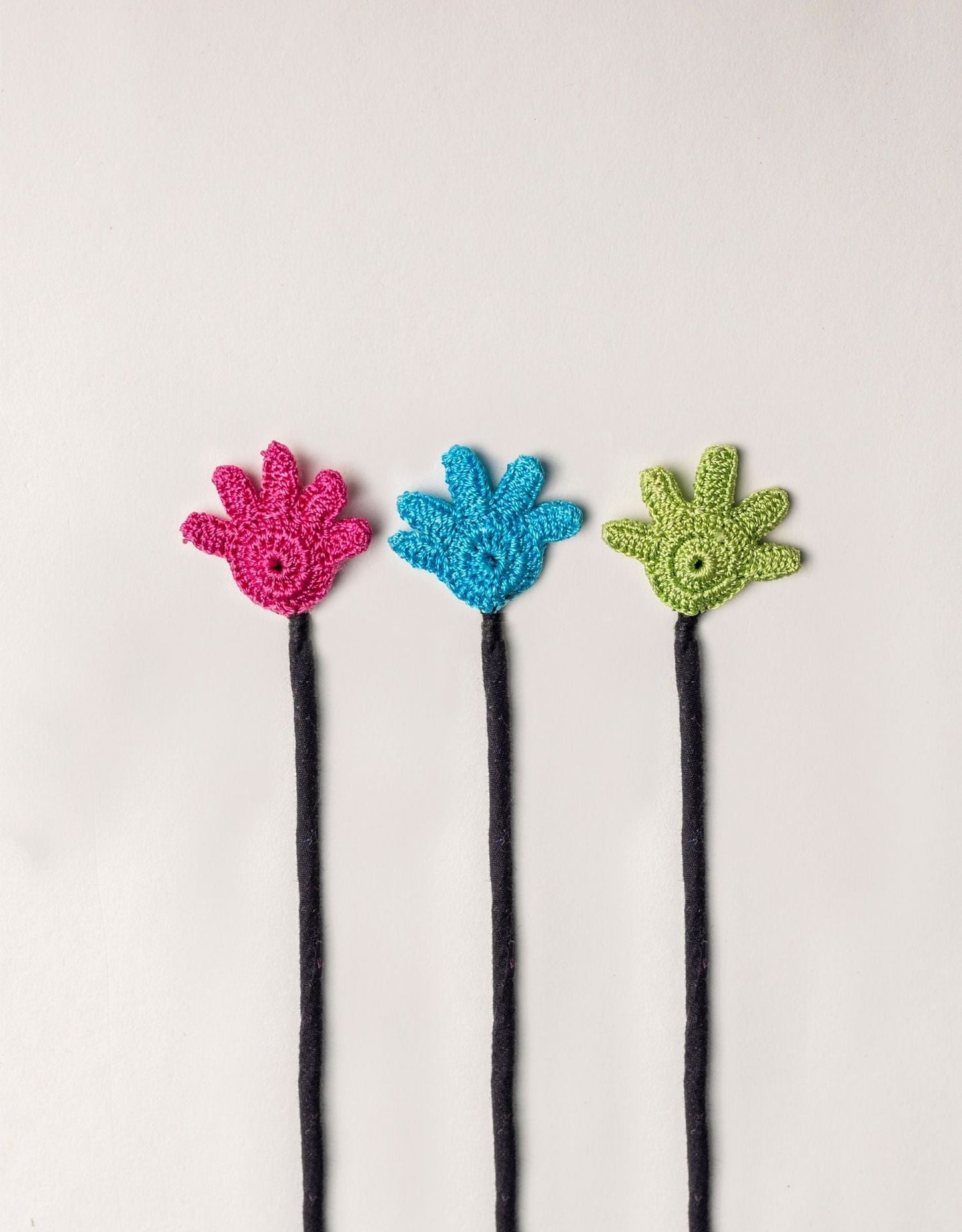 Set of 3 Handcrafted Cable Organizer - Palm