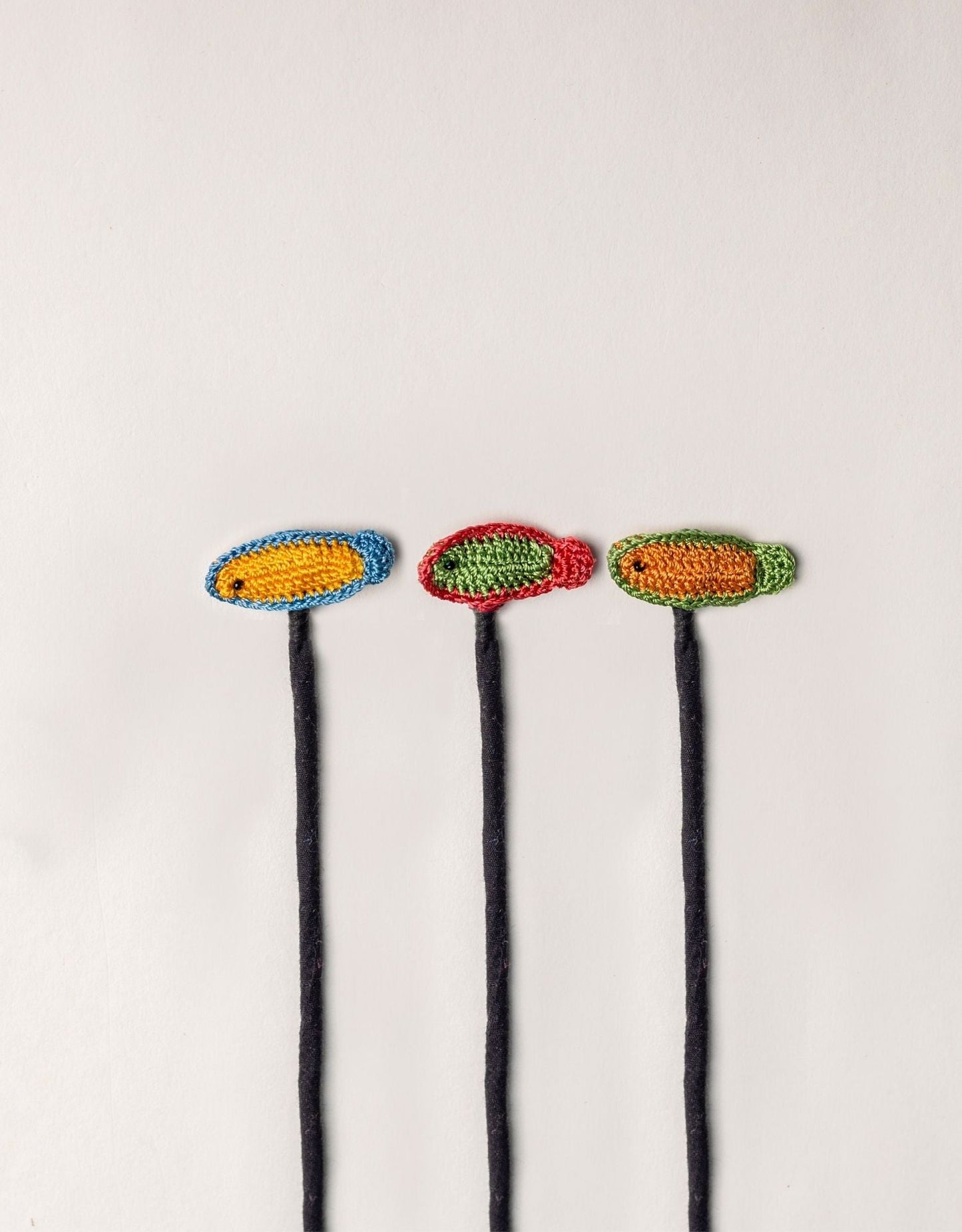 Set of 3 Handcrafted Cable Organizer - Fish