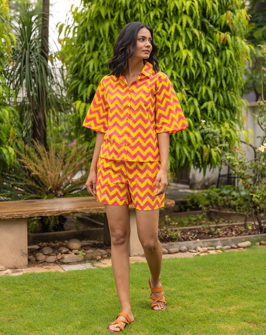 Candy Shortees - Soft Cotton Shirt & Shorts Set